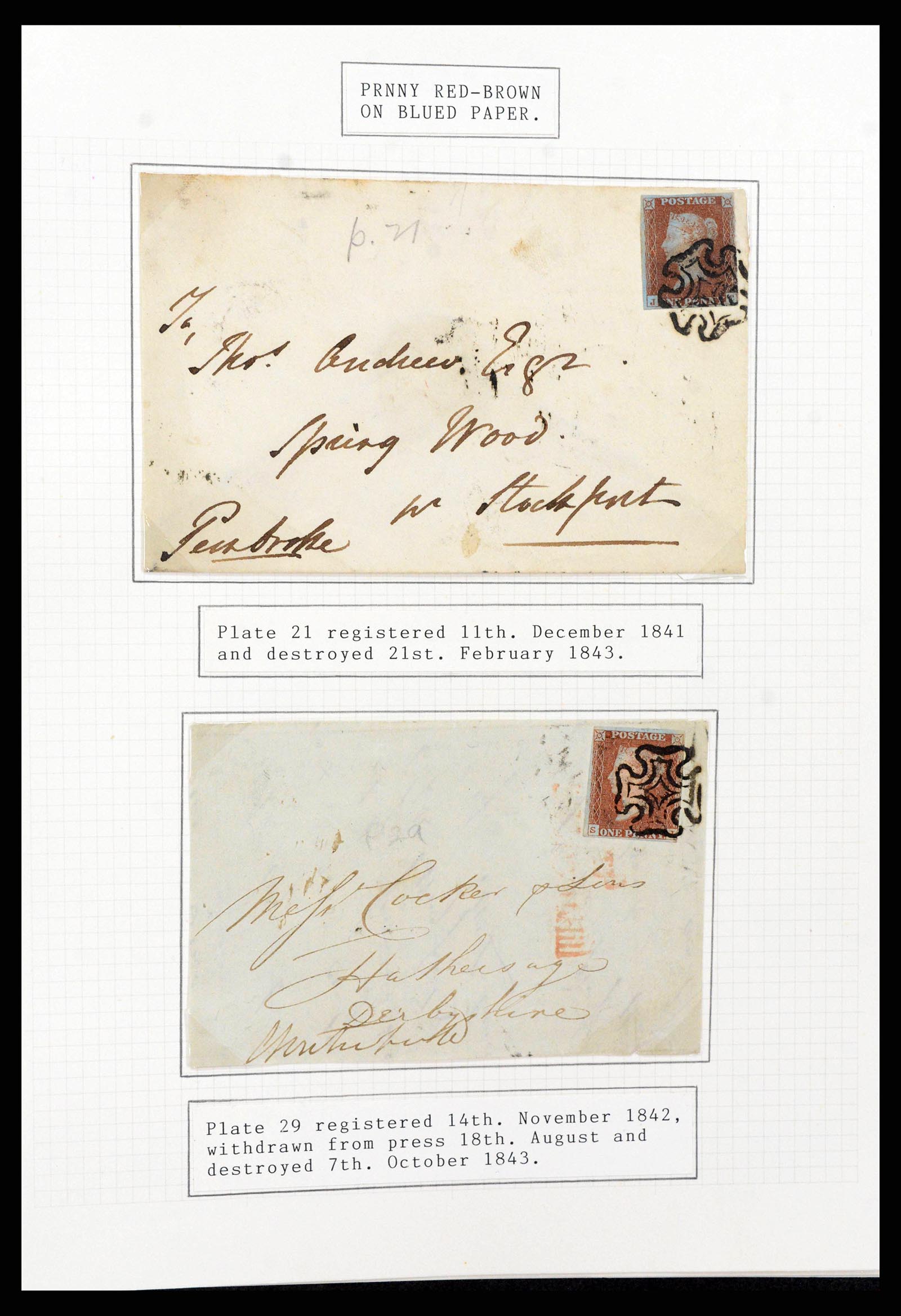 38299 0003 - Stamp collection 38299 Great Britain 1841-1908.