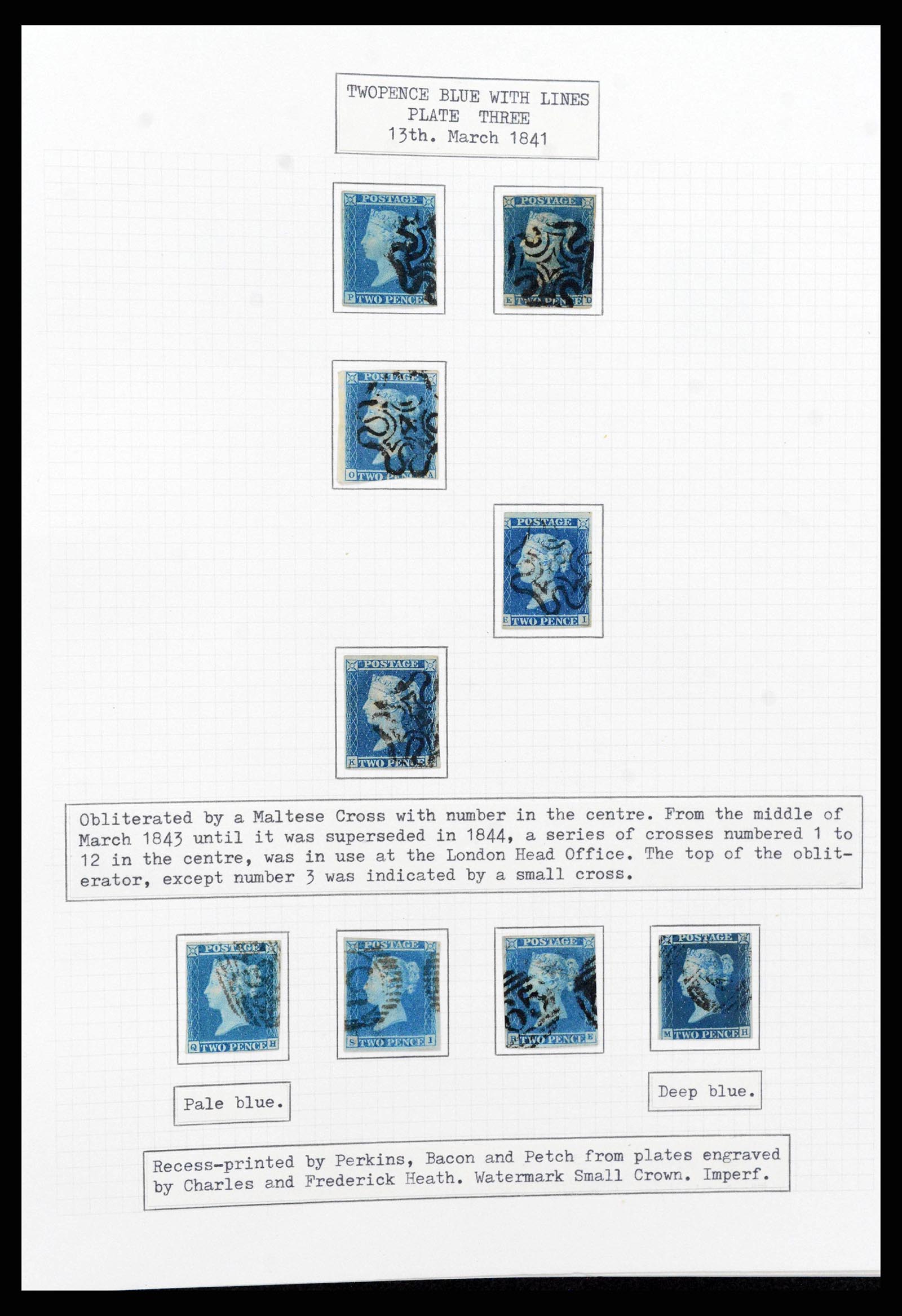 38299 0006 - Stamp collection 38299 Great Britain 1841-1908.