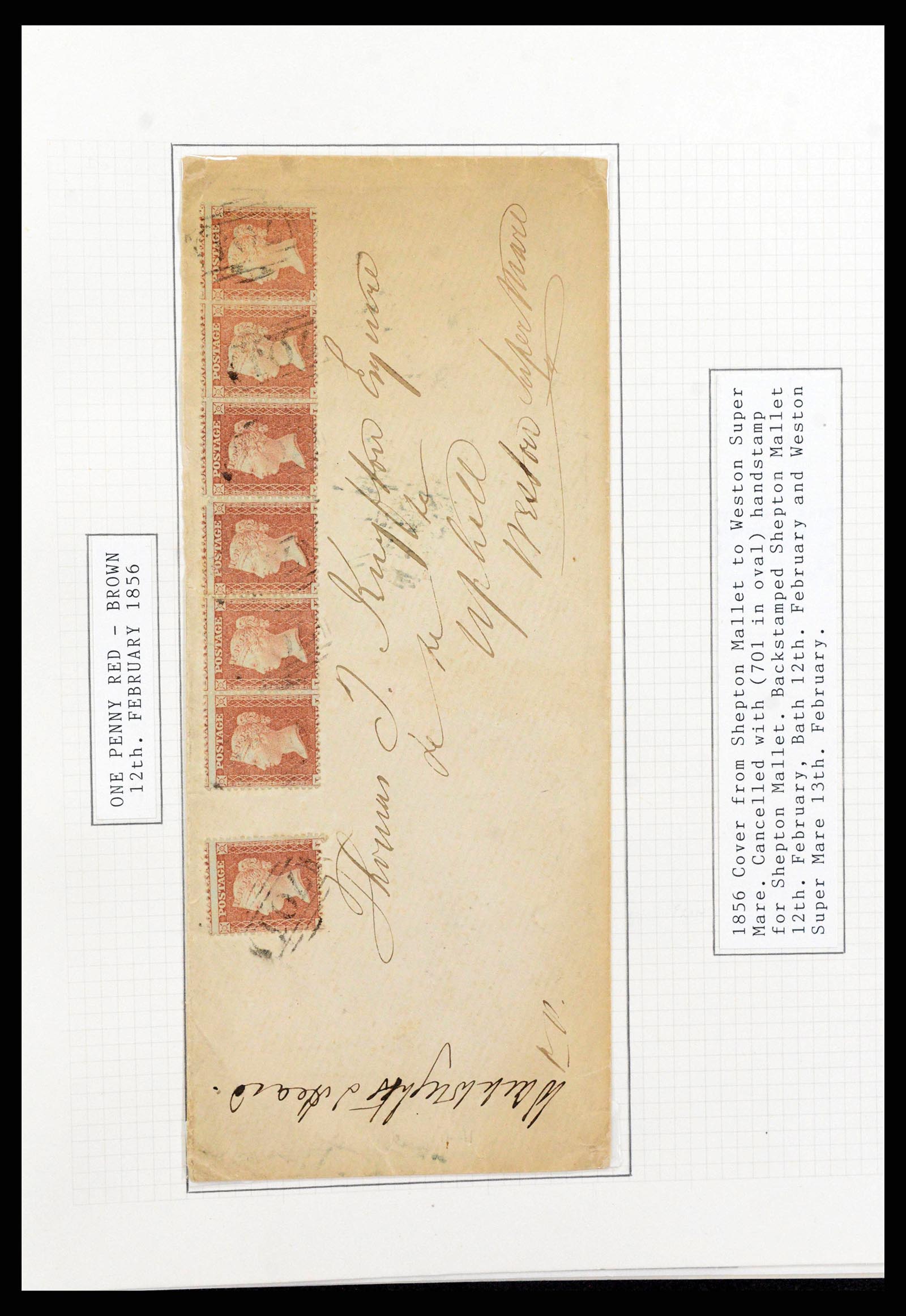 38299 0009 - Stamp collection 38299 Great Britain 1841-1908.