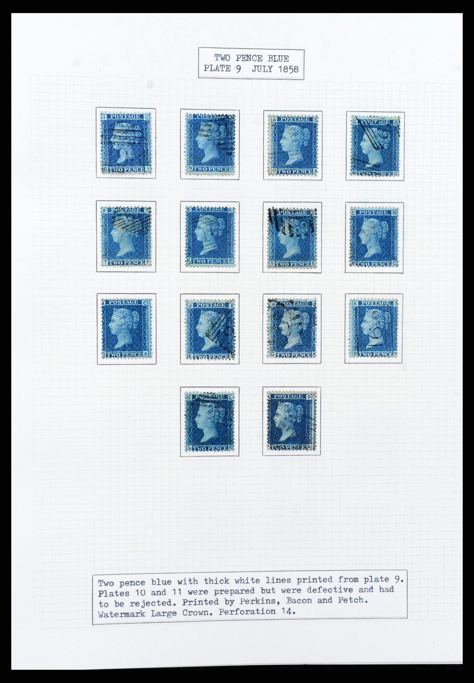 38299 0016 - Stamp collection 38299 Great Britain 1841-1908.