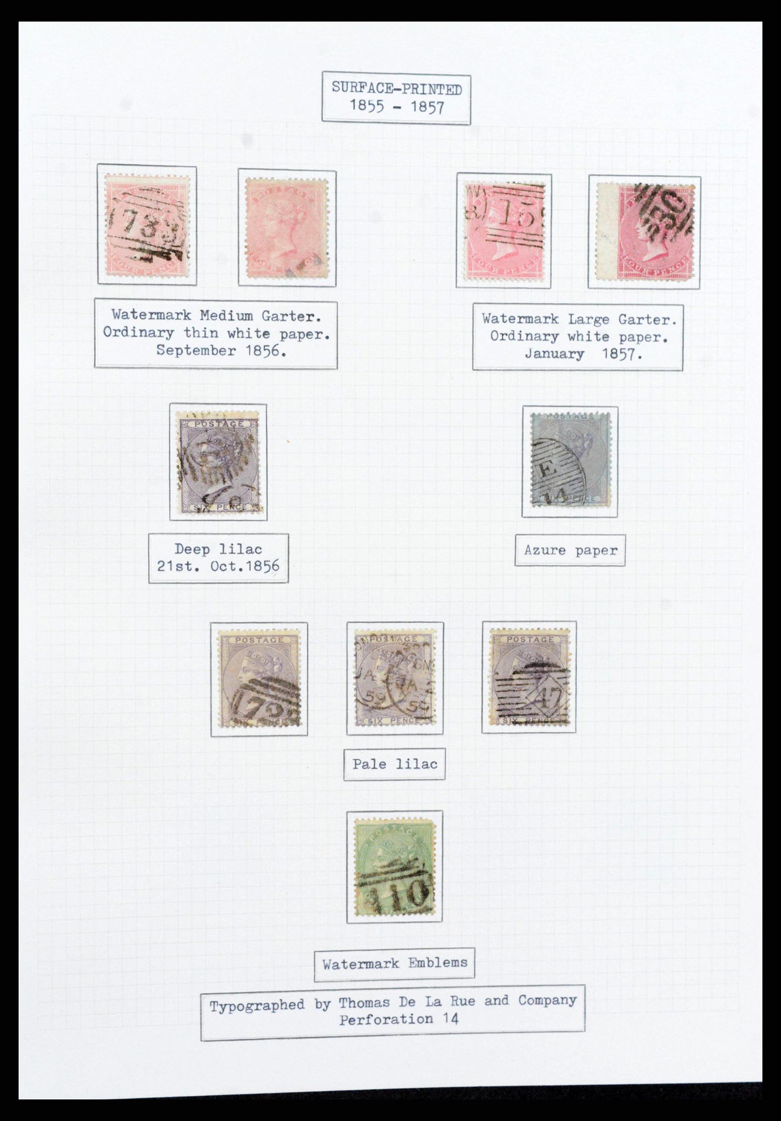 38299 0020 - Stamp collection 38299 Great Britain 1841-1908.