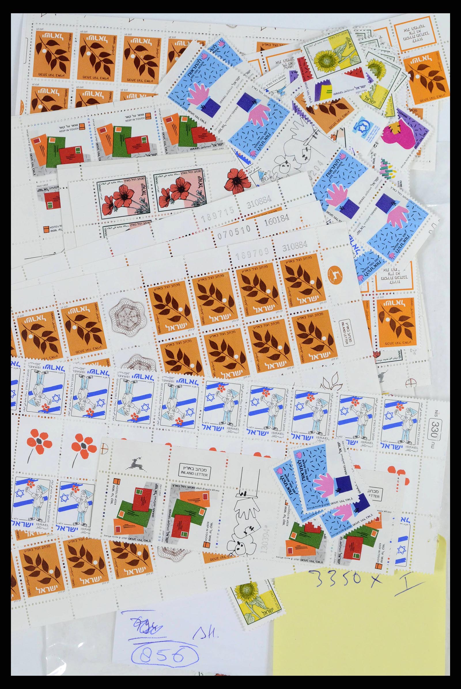 38303 0002 - Postzegelverzameling 38303 Israël nominaal.