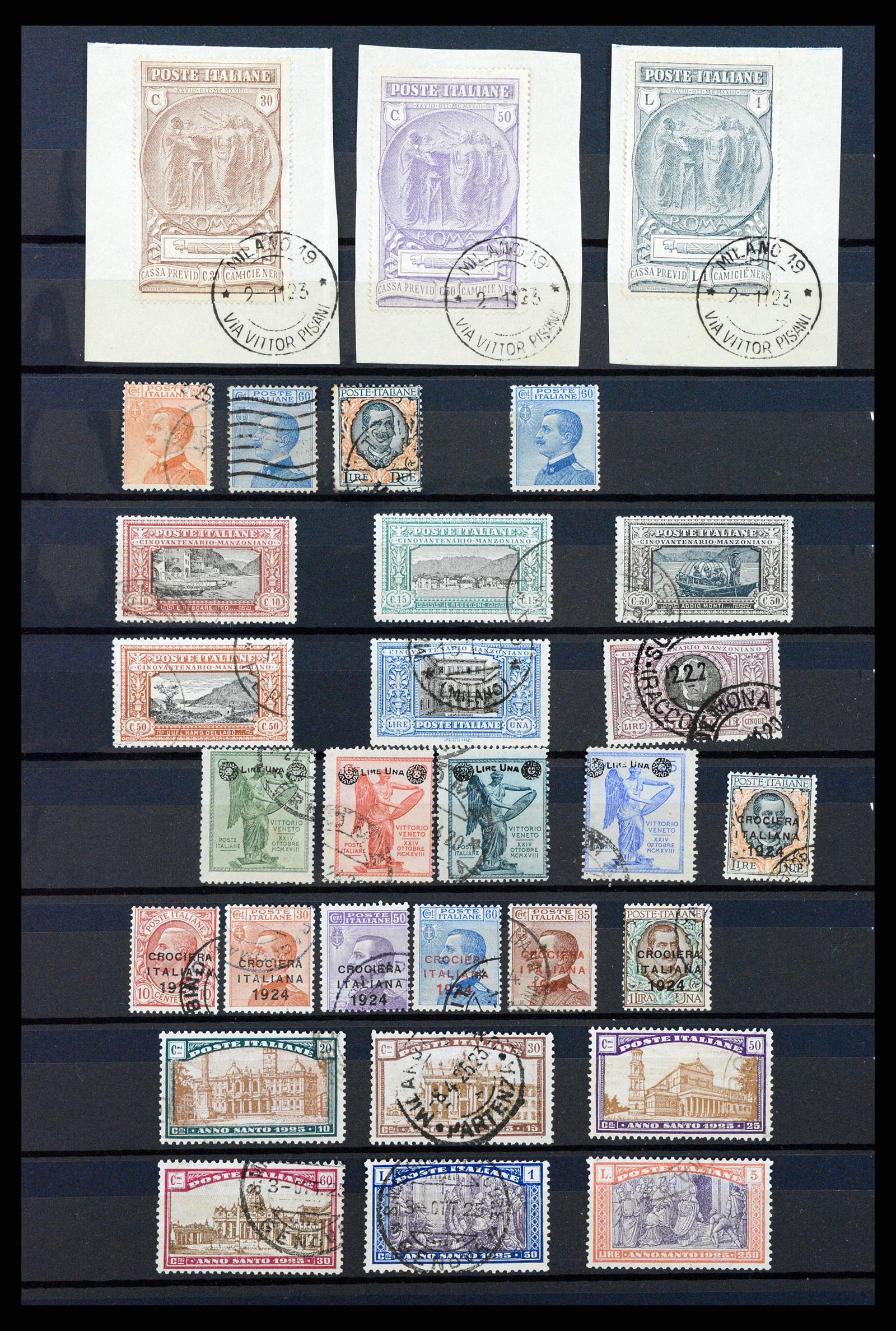 38304 0003b - Postzegelverzameling 38304 Italië 1862-1945.