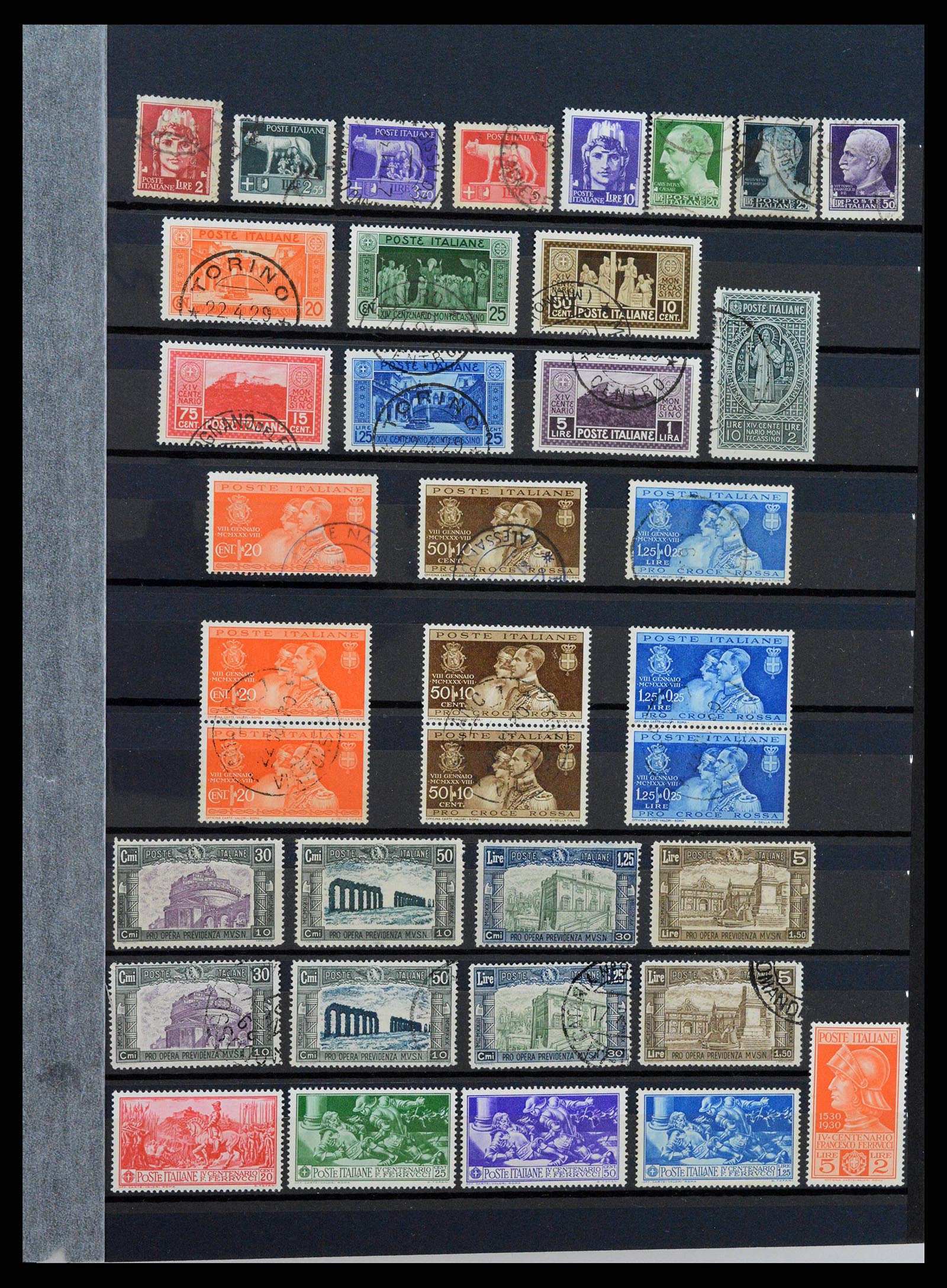 38304 0006 - Postzegelverzameling 38304 Italië 1862-1945.