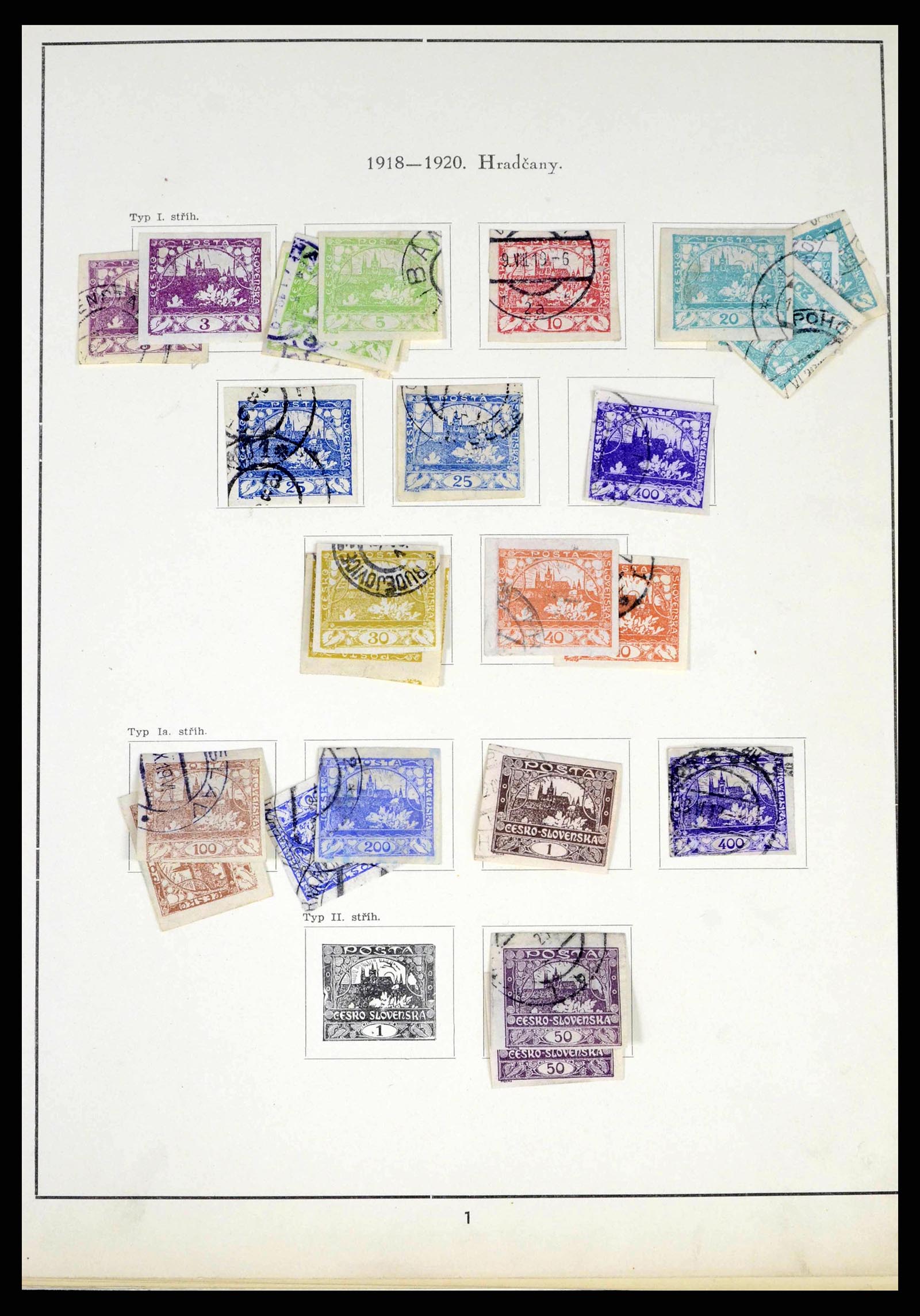 38306 0002 - Postzegelverzameling 38306 Tsjechoslowakije 1918-1943.