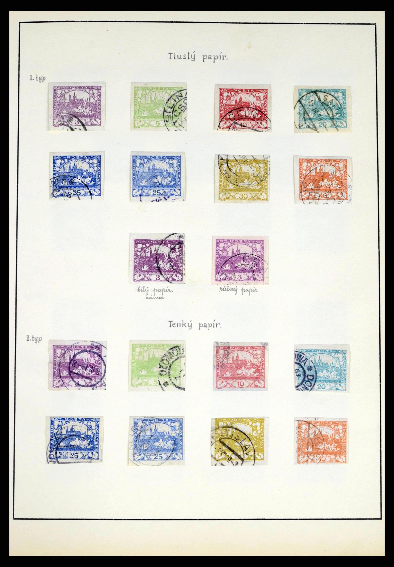 38306 0007 - Postzegelverzameling 38306 Tsjechoslowakije 1918-1943.