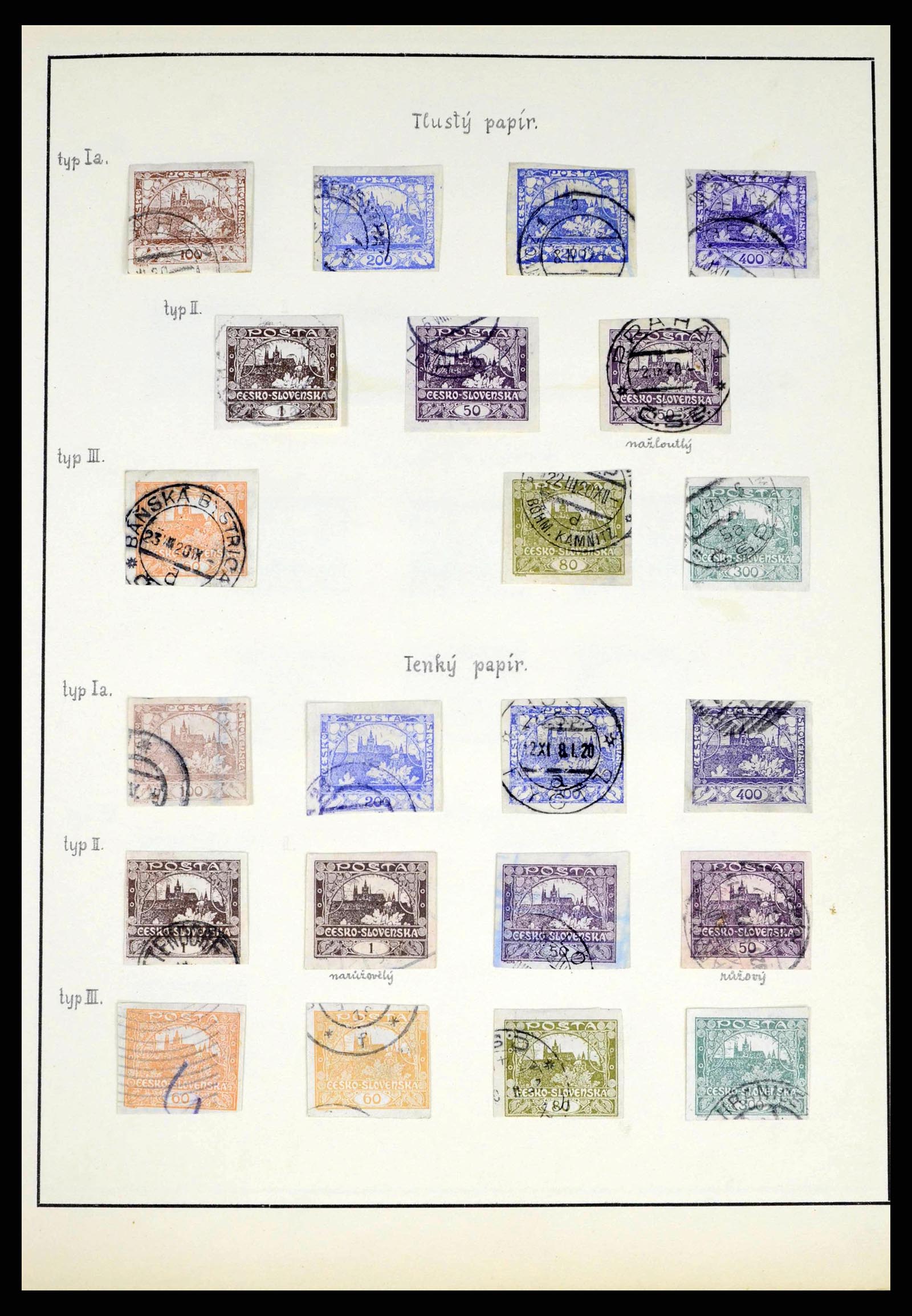 38306 0008 - Postzegelverzameling 38306 Tsjechoslowakije 1918-1943.