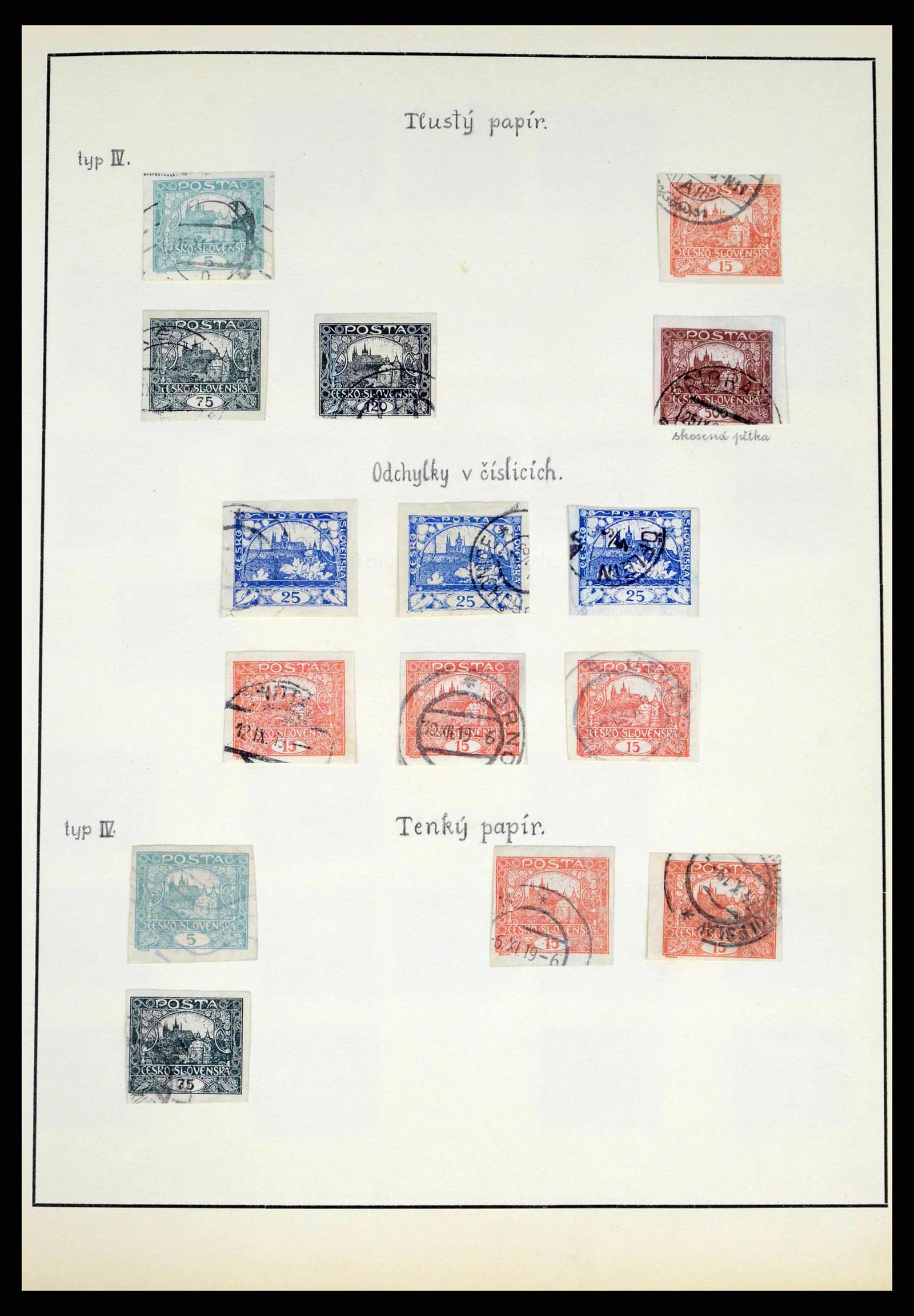 38306 0009 - Postzegelverzameling 38306 Tsjechoslowakije 1918-1943.