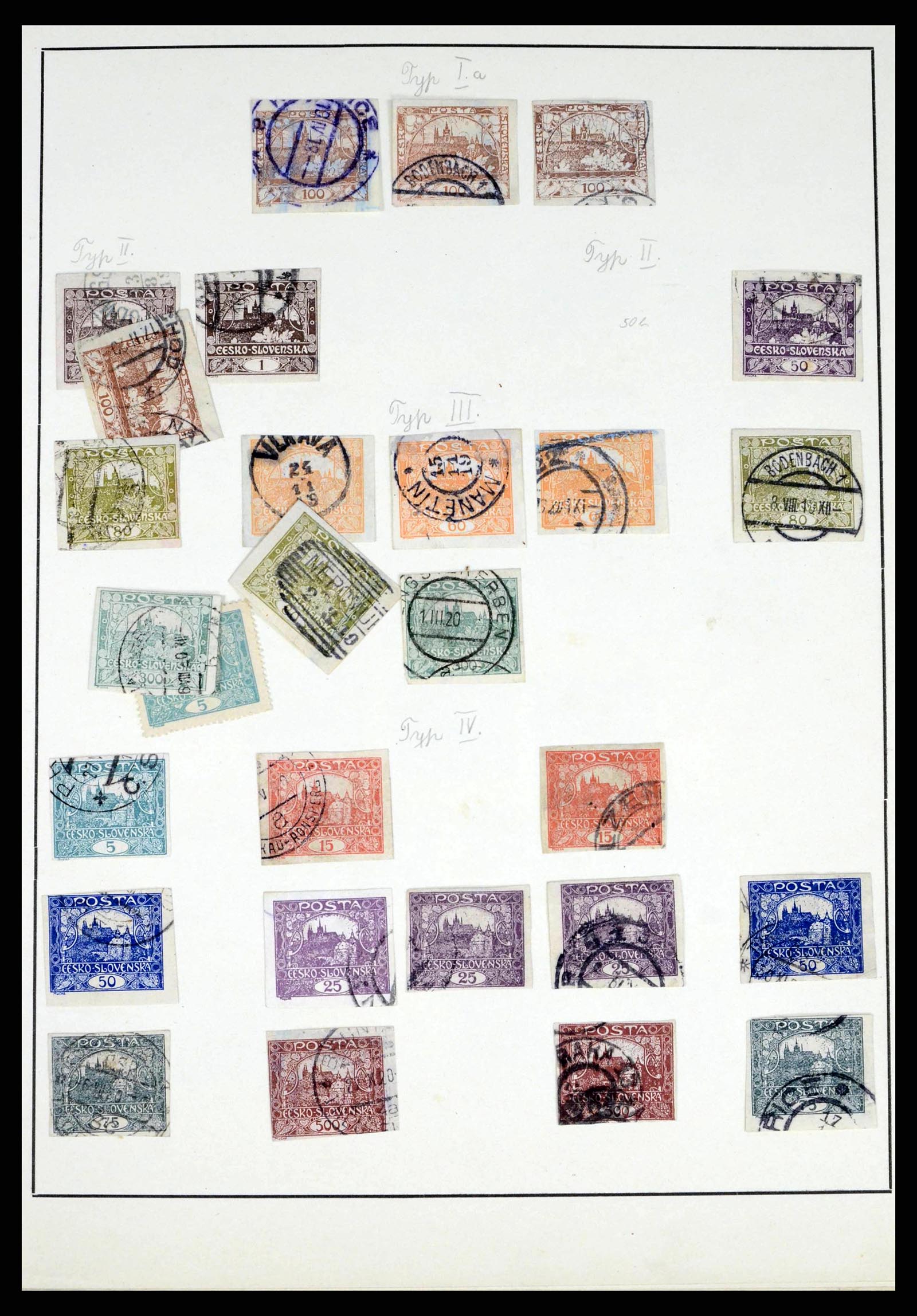38306 0010 - Postzegelverzameling 38306 Tsjechoslowakije 1918-1943.