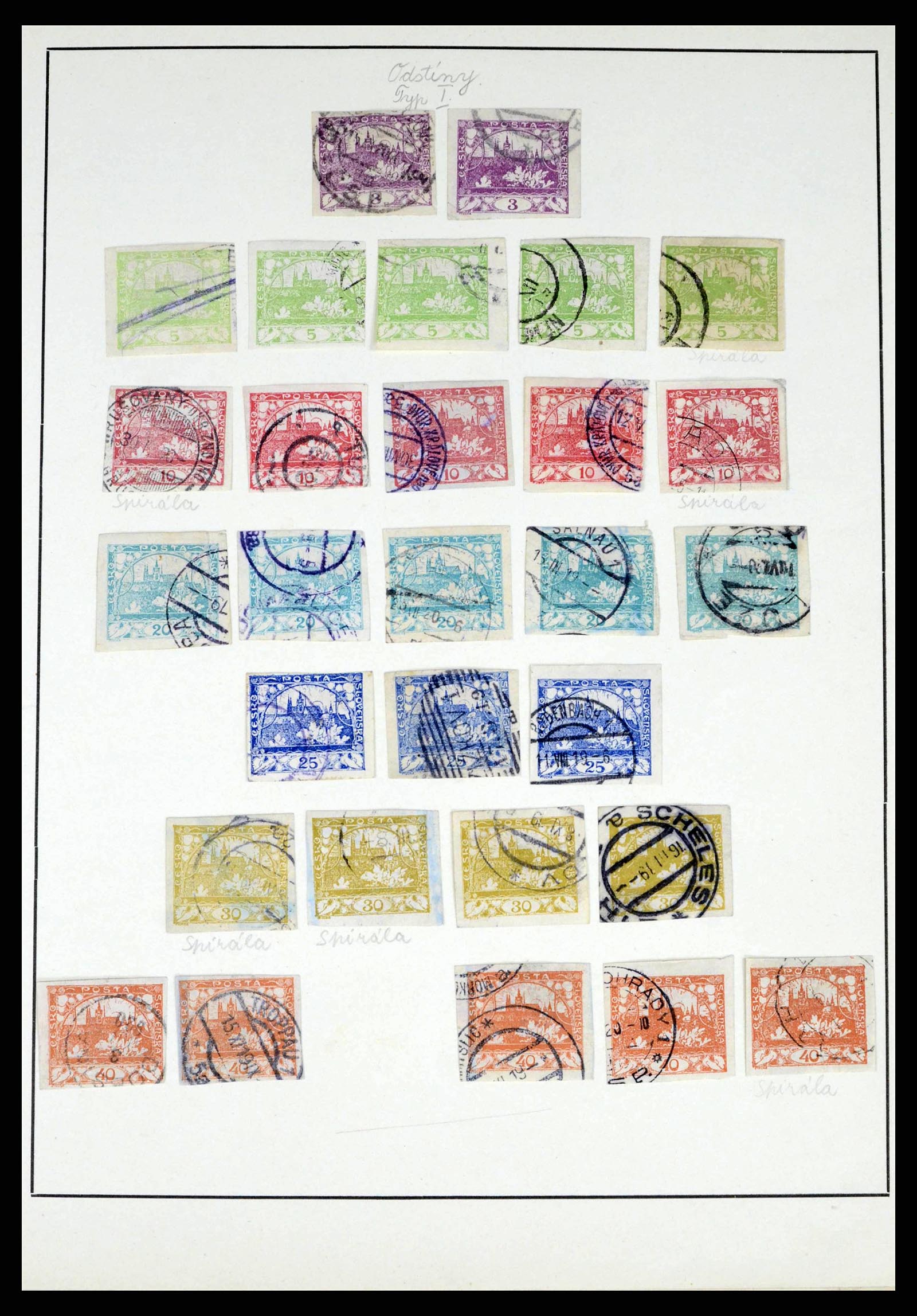 38306 0011 - Postzegelverzameling 38306 Tsjechoslowakije 1918-1943.