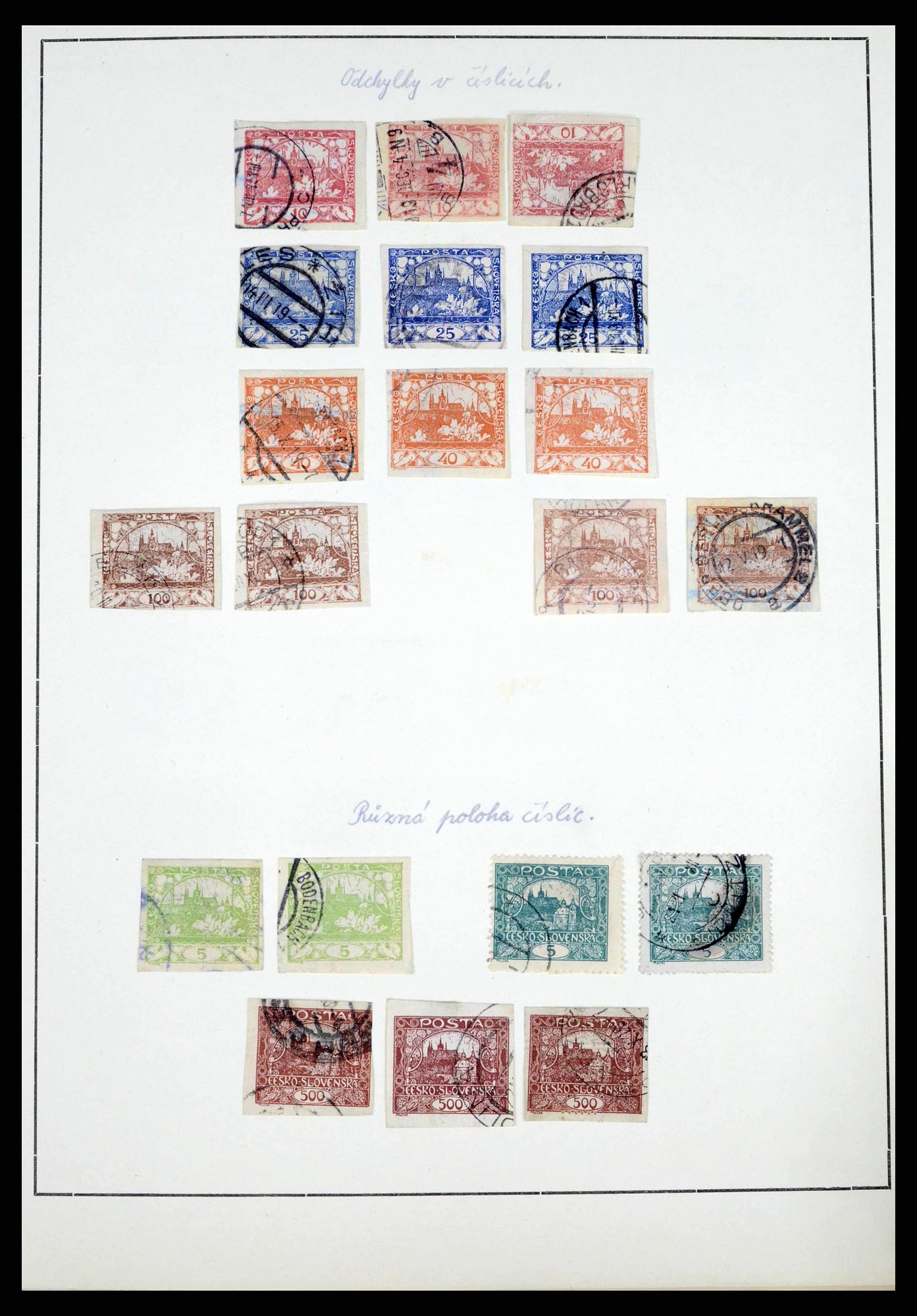 38306 0015 - Postzegelverzameling 38306 Tsjechoslowakije 1918-1943.