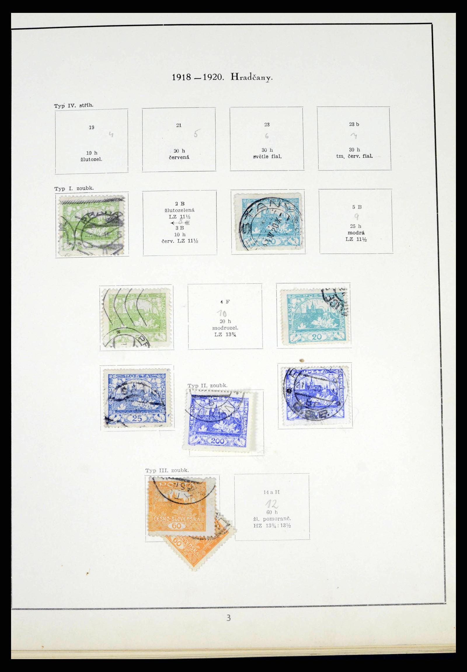 38306 0020 - Postzegelverzameling 38306 Tsjechoslowakije 1918-1943.