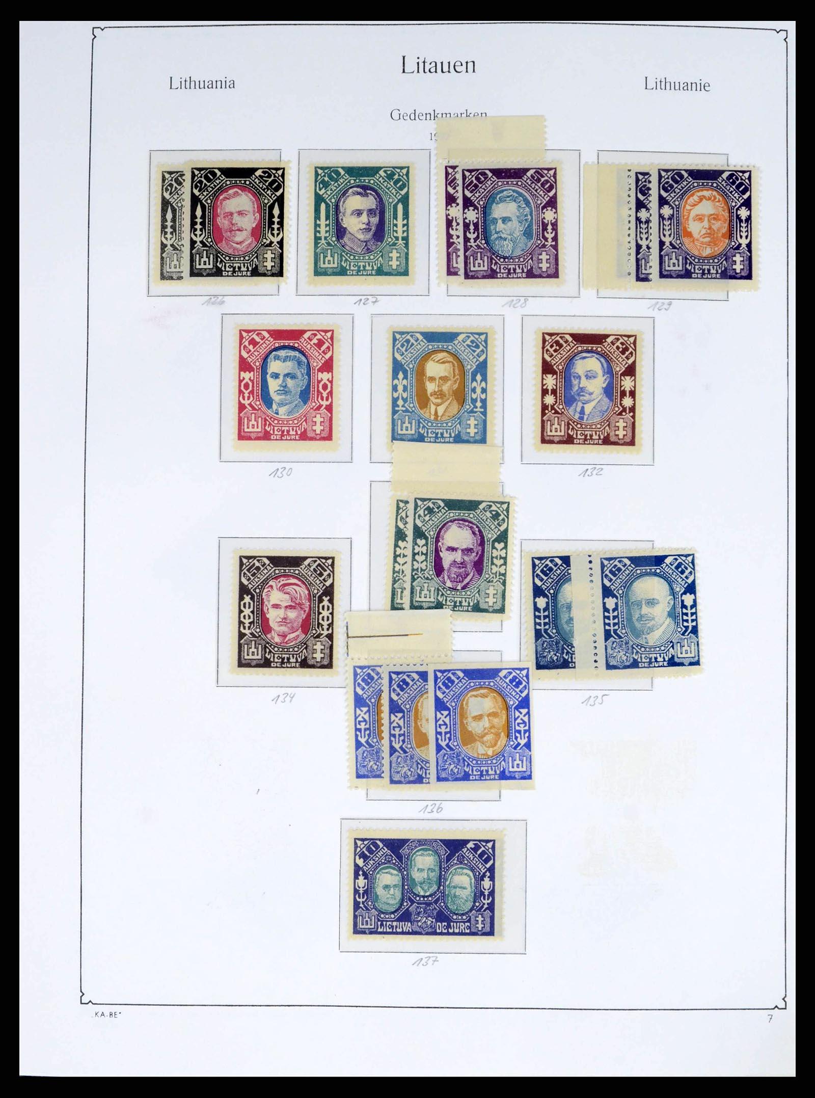 38312 0002 - Postzegelverzameling 38312 Litouwen en Midden Litouwen 1916-1942.