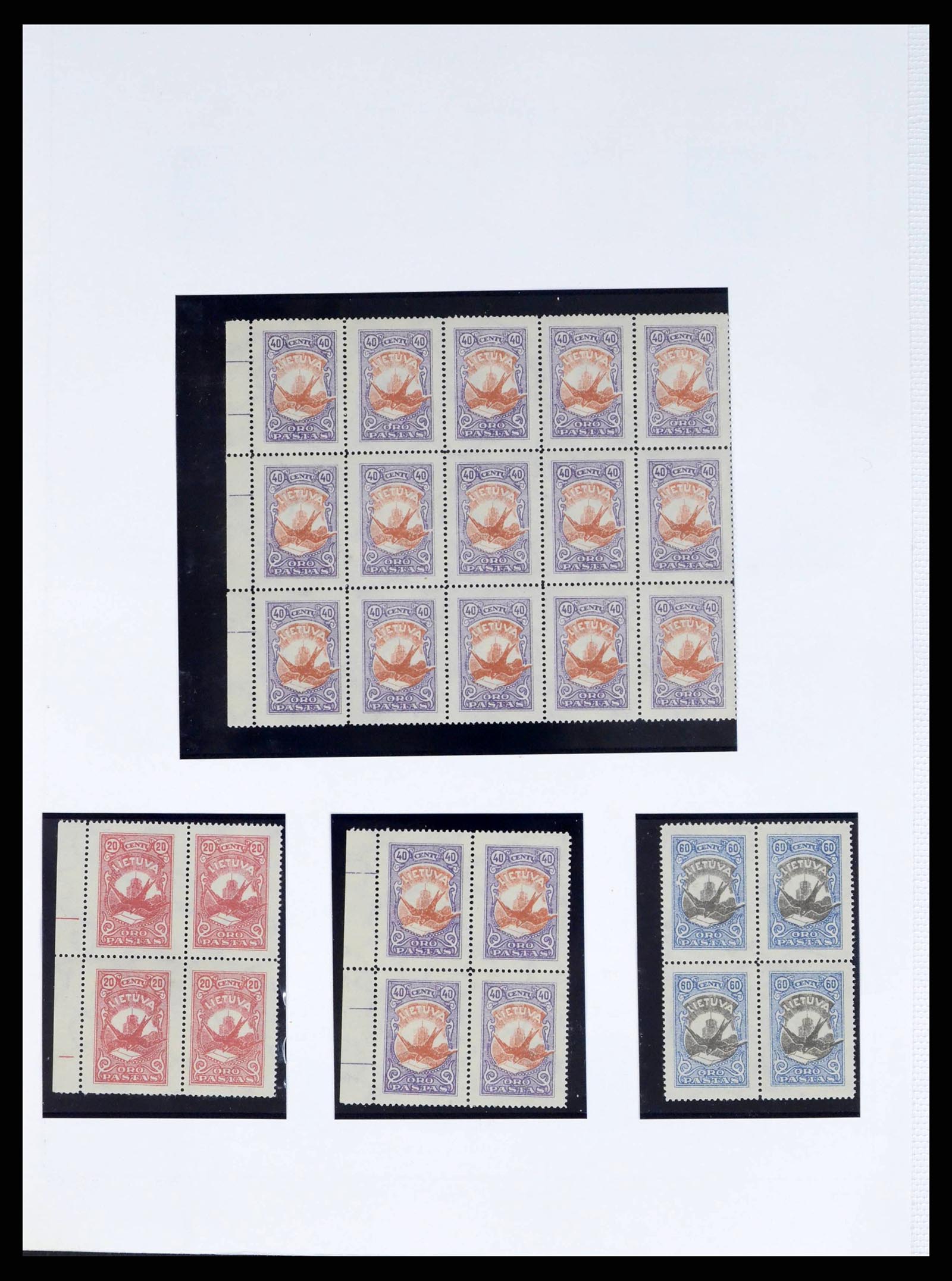 38312 0005 - Postzegelverzameling 38312 Litouwen en Midden Litouwen 1916-1942.