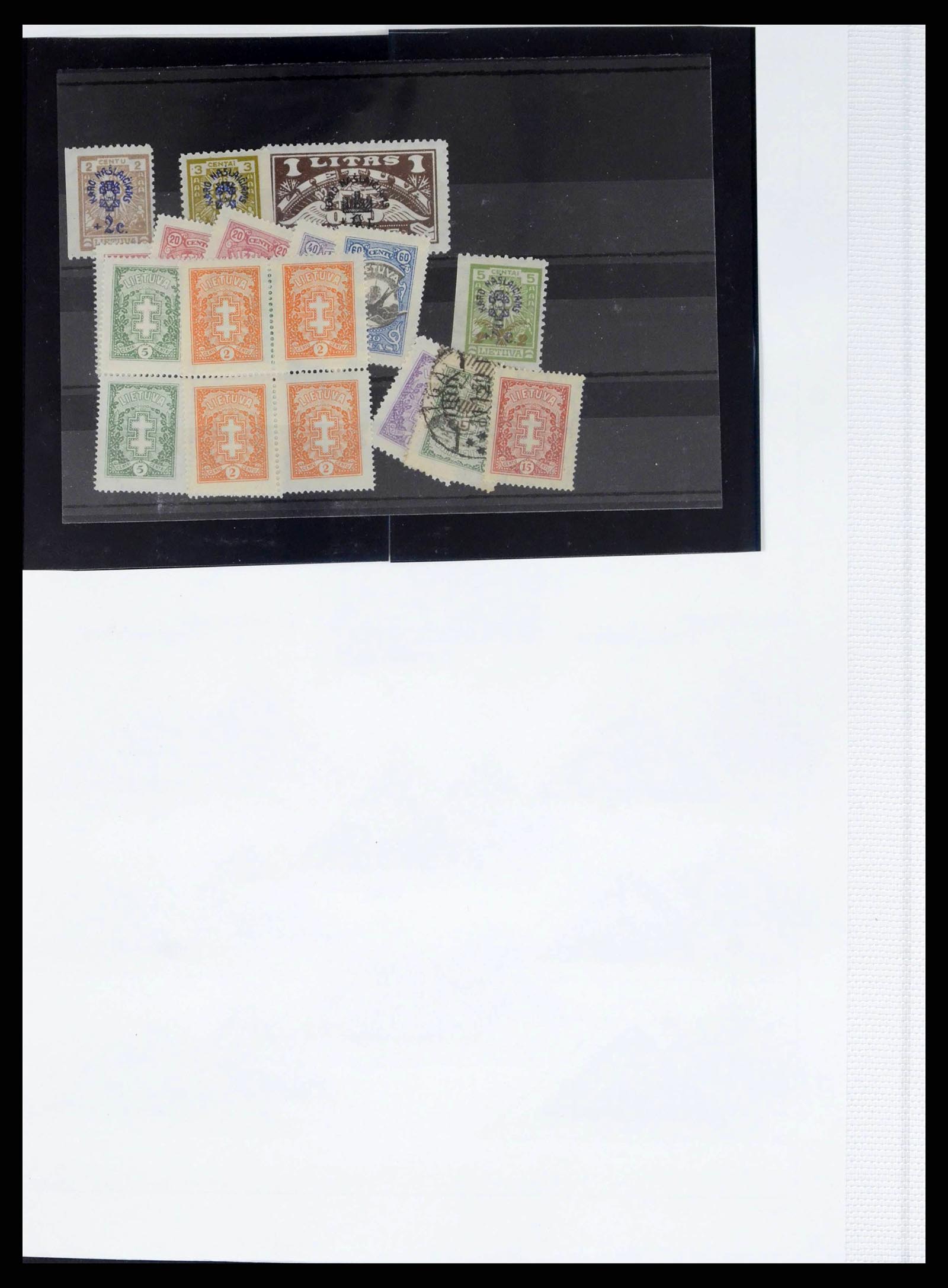 38312 0009 - Postzegelverzameling 38312 Litouwen en Midden Litouwen 1916-1942.