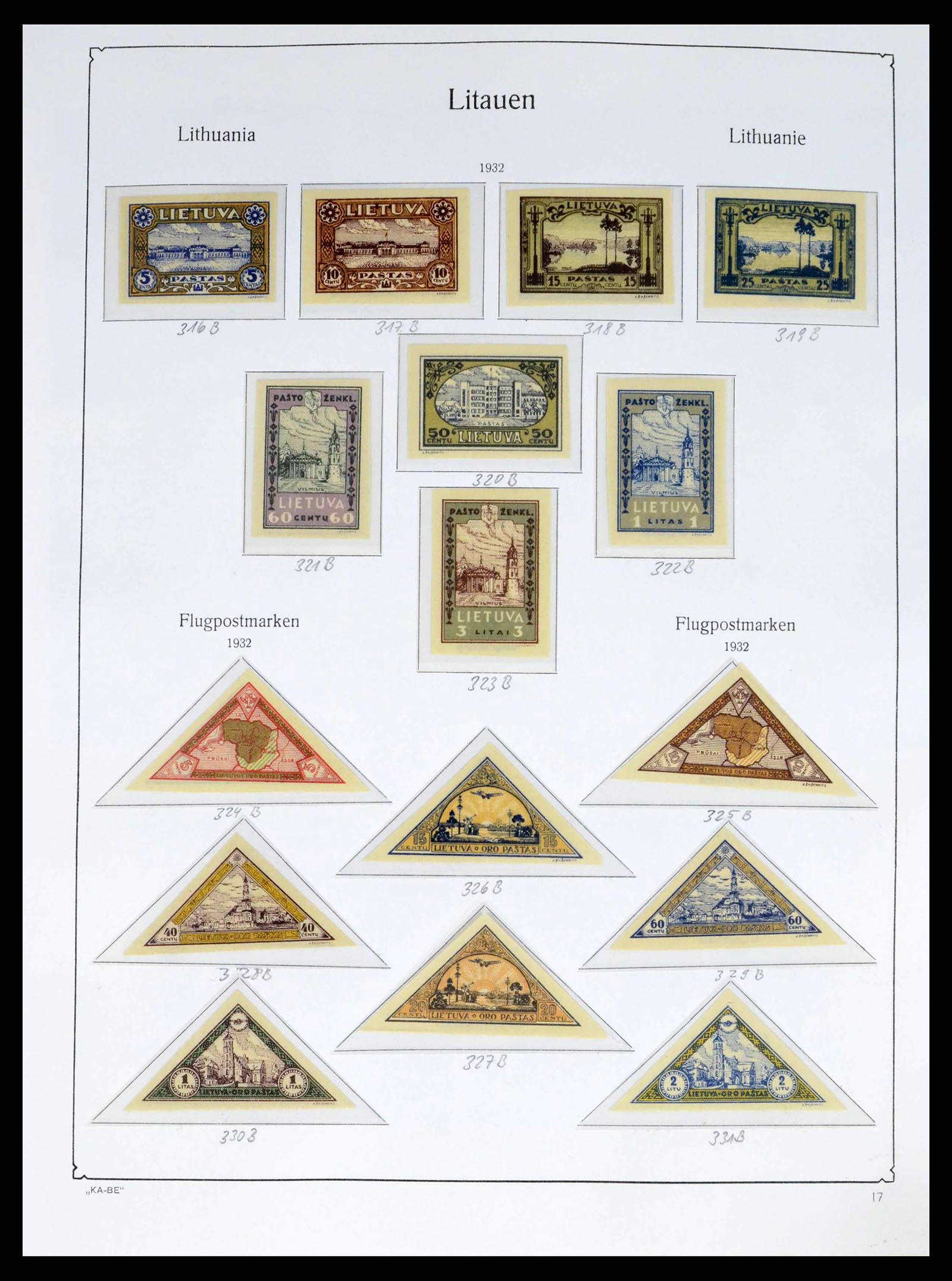 38312 0010 - Postzegelverzameling 38312 Litouwen en Midden Litouwen 1916-1942.