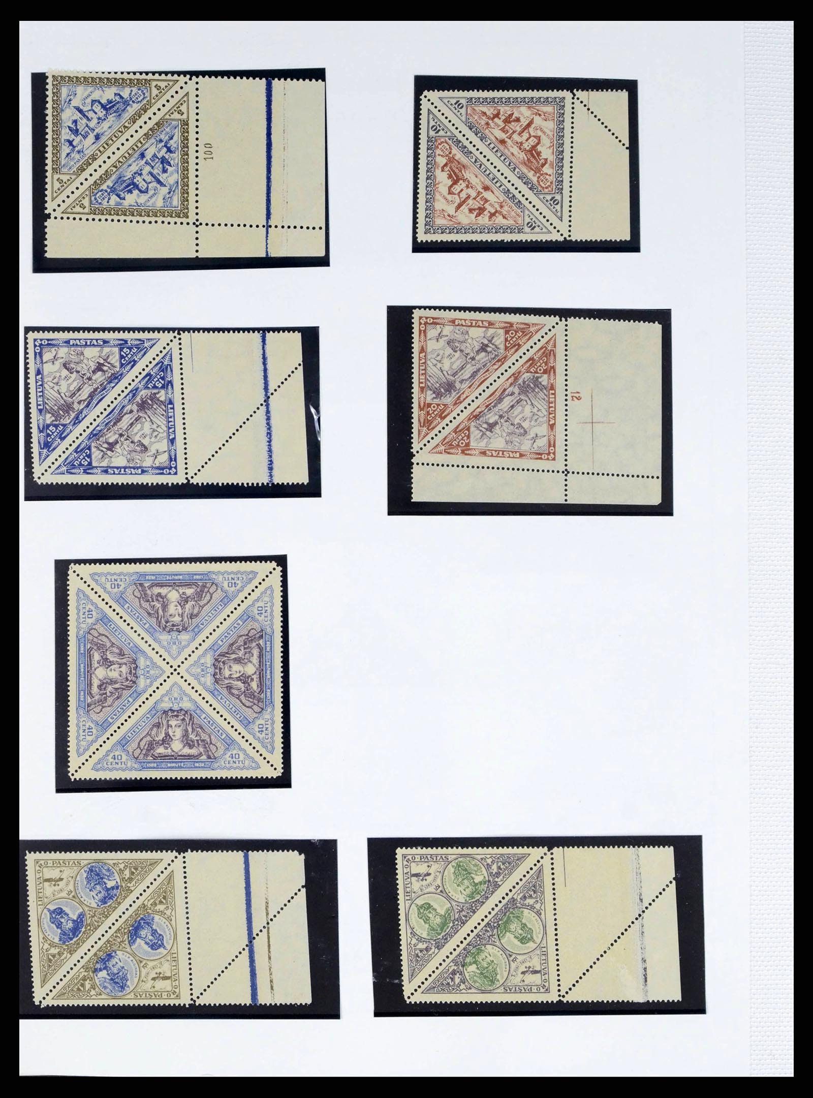 38312 0015 - Postzegelverzameling 38312 Litouwen en Midden Litouwen 1916-1942.