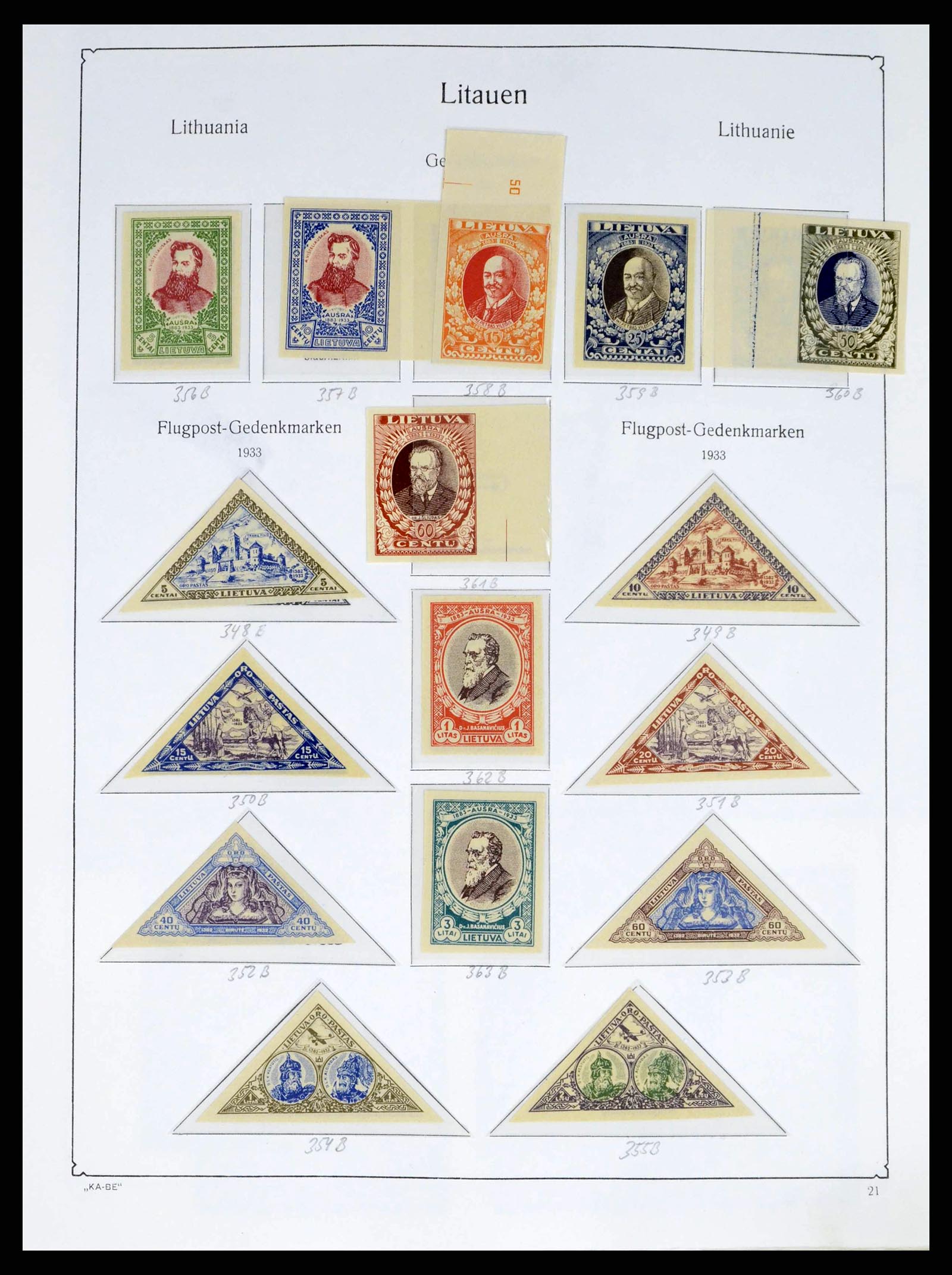 38312 0018 - Postzegelverzameling 38312 Litouwen en Midden Litouwen 1916-1942.