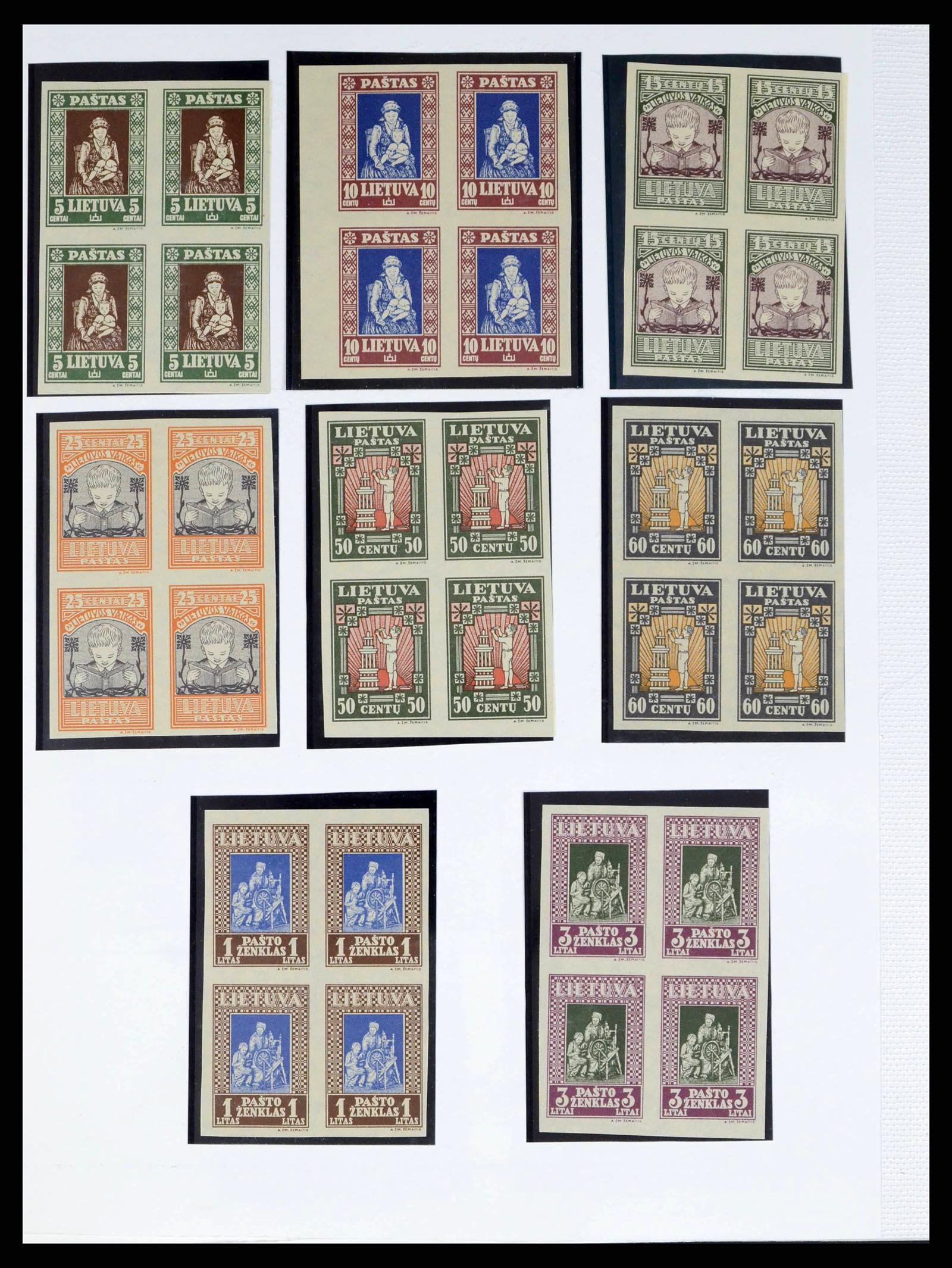 38312 0019 - Postzegelverzameling 38312 Litouwen en Midden Litouwen 1916-1942.