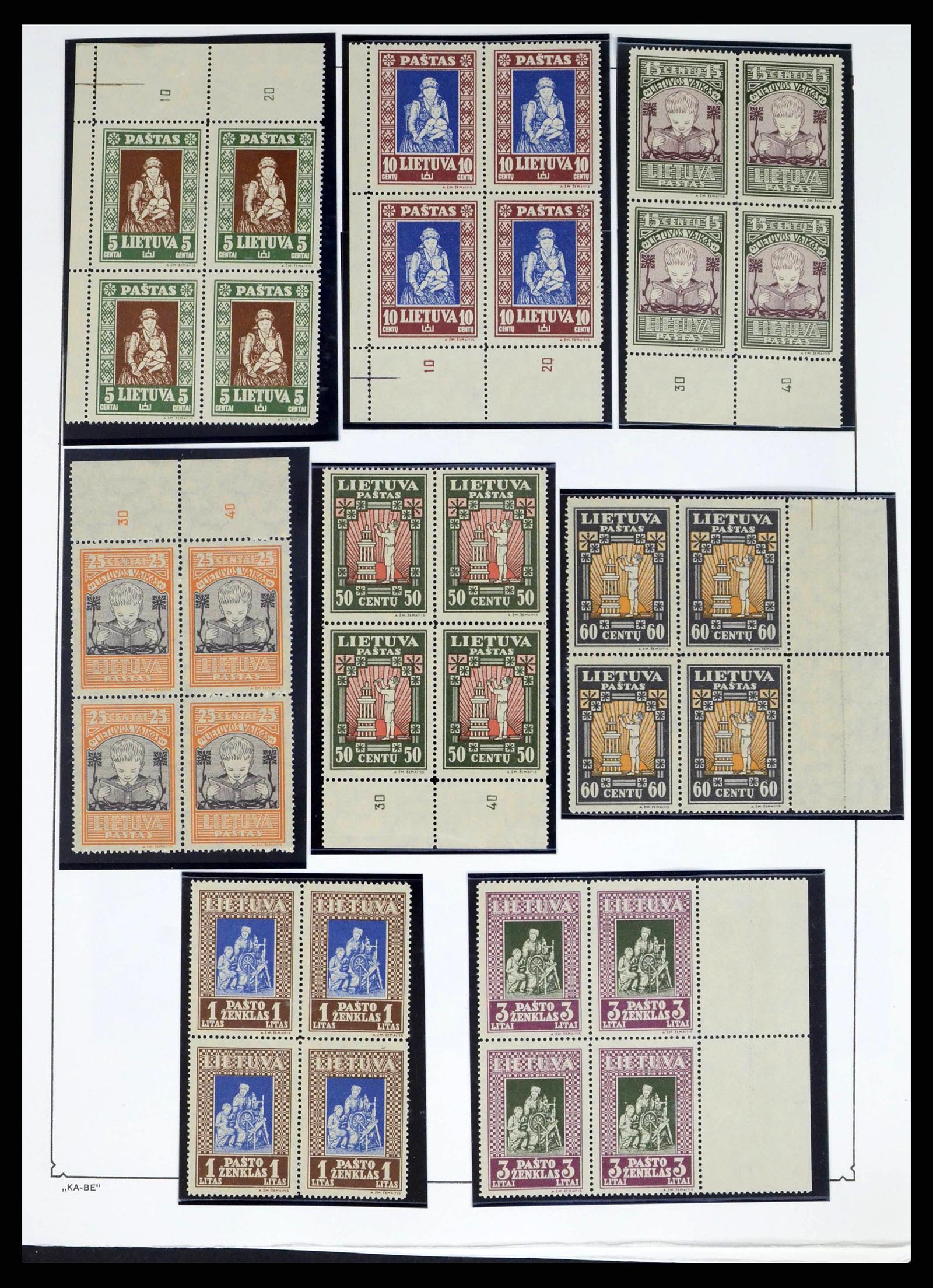 38312 0020 - Postzegelverzameling 38312 Litouwen en Midden Litouwen 1916-1942.