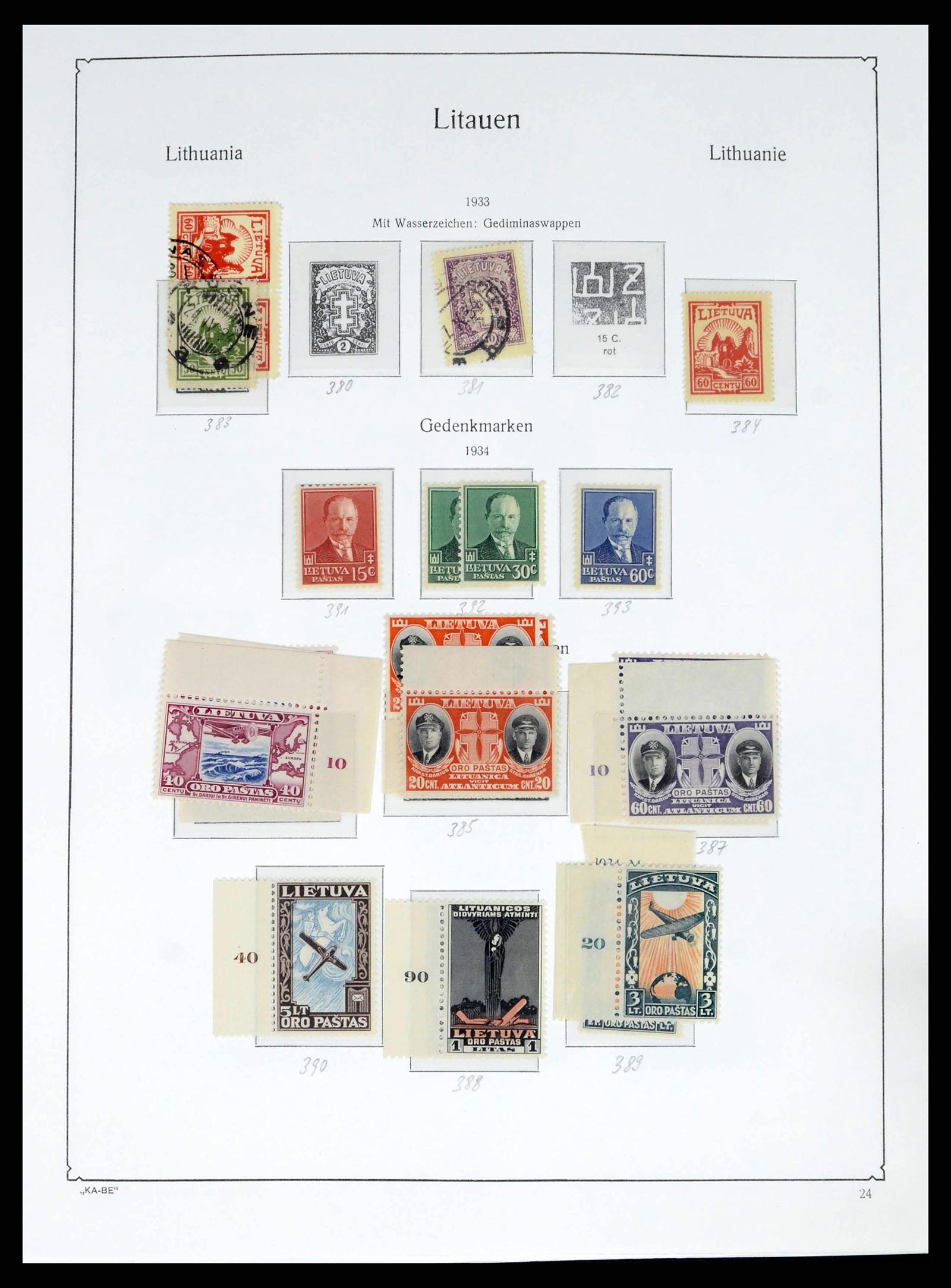38312 0026 - Stamp collection 38312 Lithuania and Middle Lithuania 1916-1942.