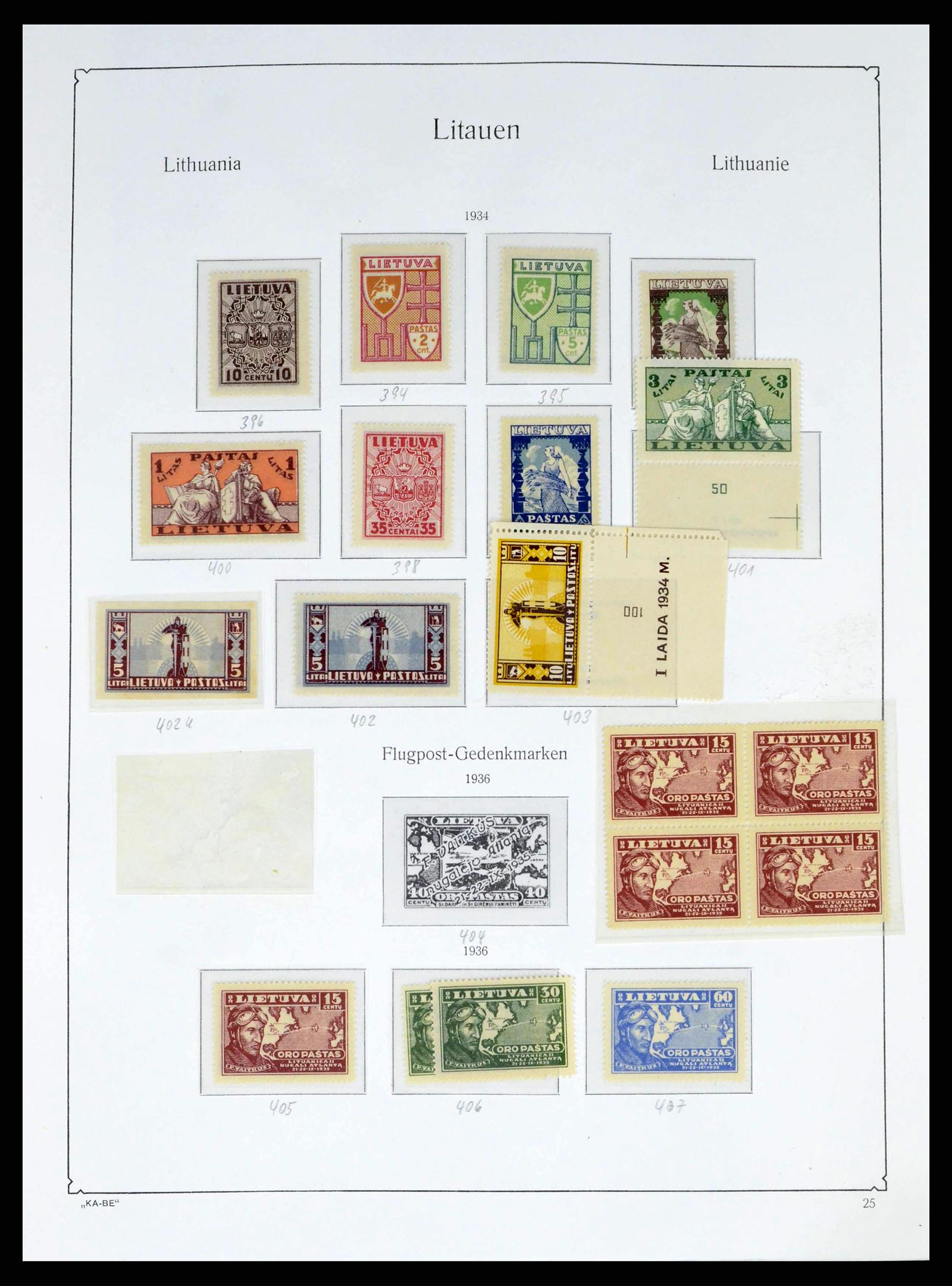 38312 0027 - Stamp collection 38312 Lithuania and Middle Lithuania 1916-1942.