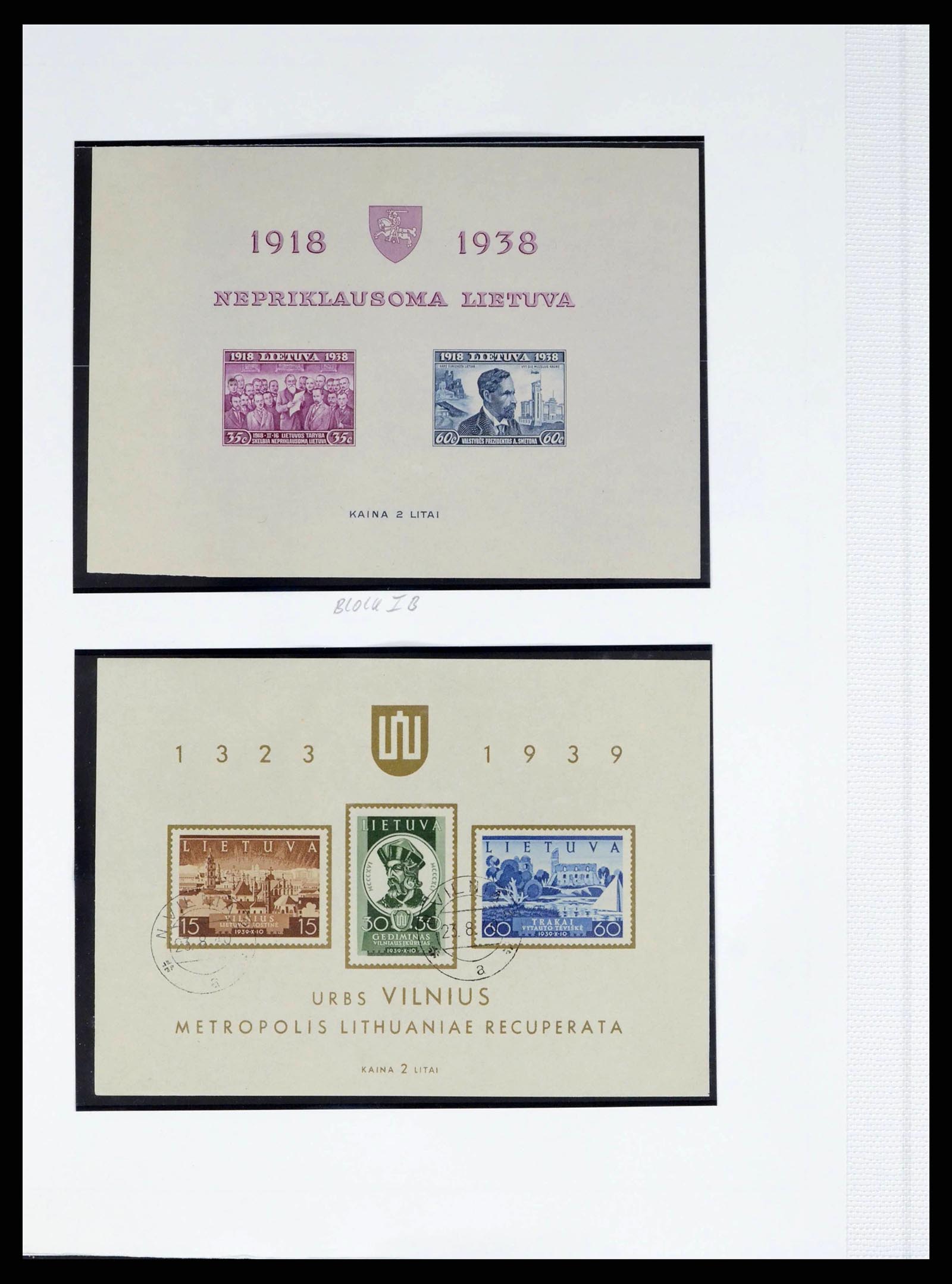 38312 0030 - Stamp collection 38312 Lithuania and Middle Lithuania 1916-1942.