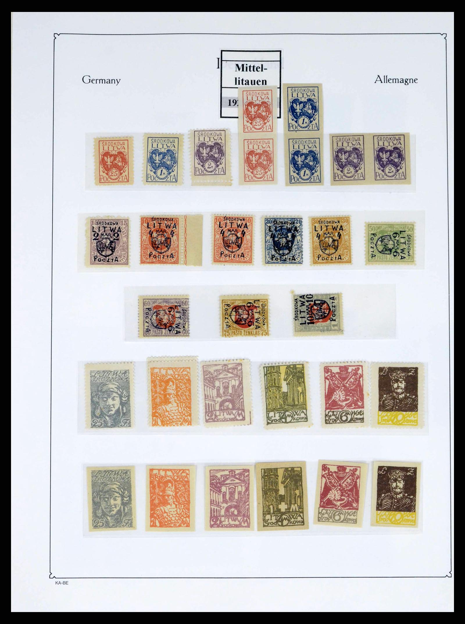 38312 0041 - Stamp collection 38312 Lithuania and Middle Lithuania 1916-1942.