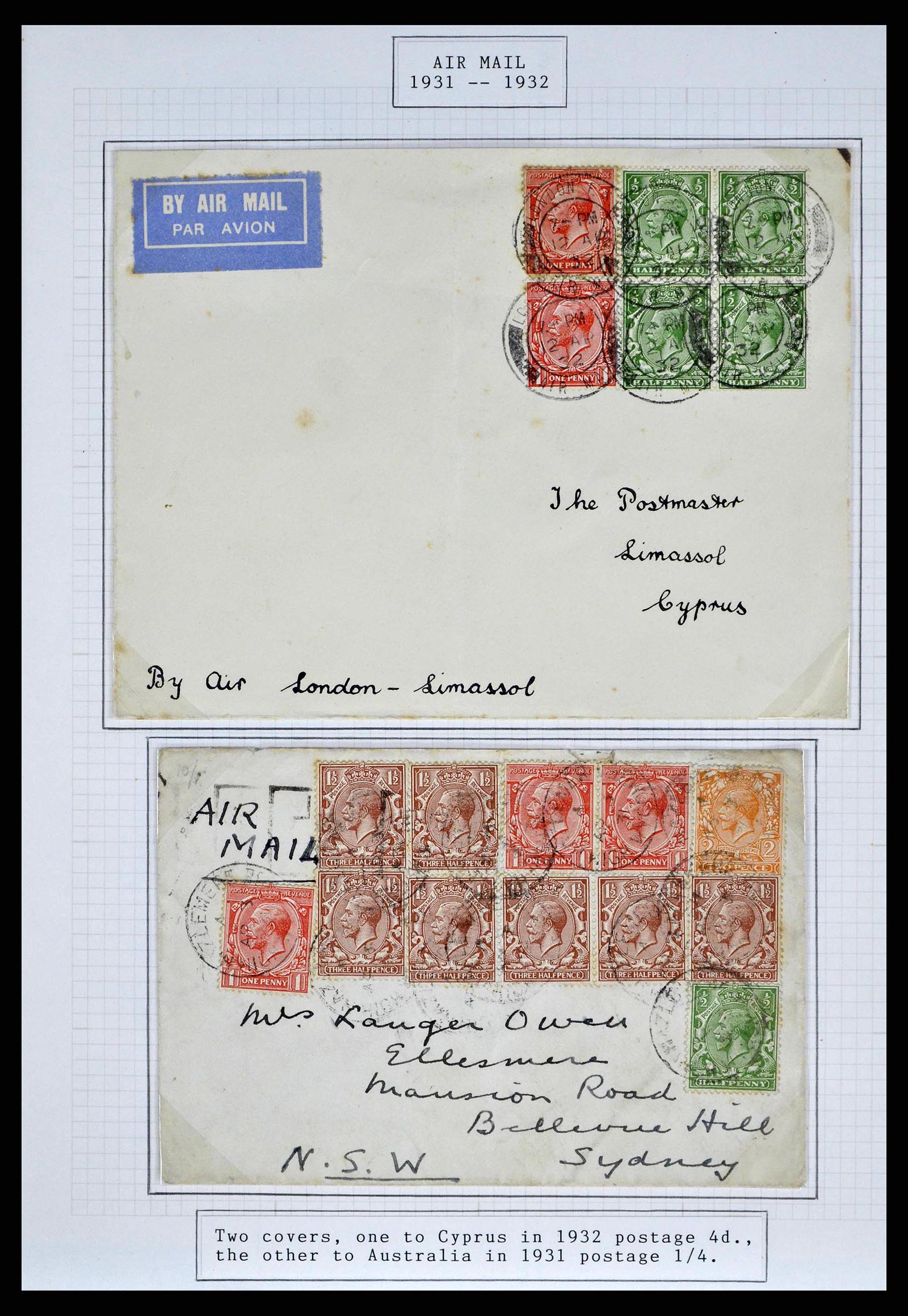 38314 0004 - Stamp collection 38314 Great Britain exhibition collection 1900-1968.