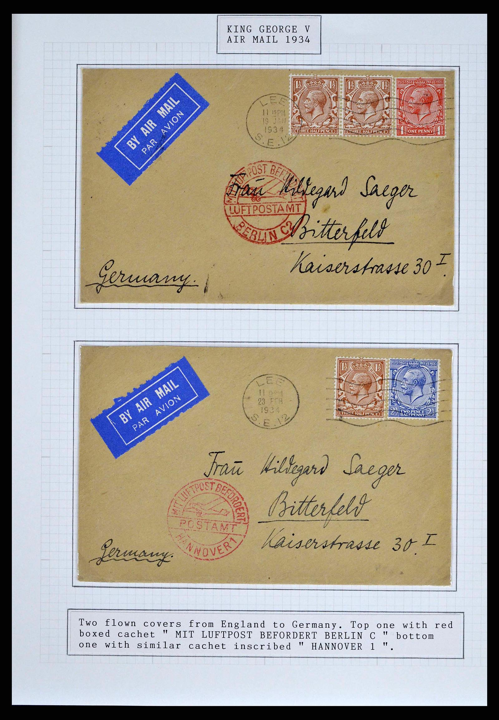 38314 0005 - Stamp collection 38314 Great Britain exhibition collection 1900-1968.