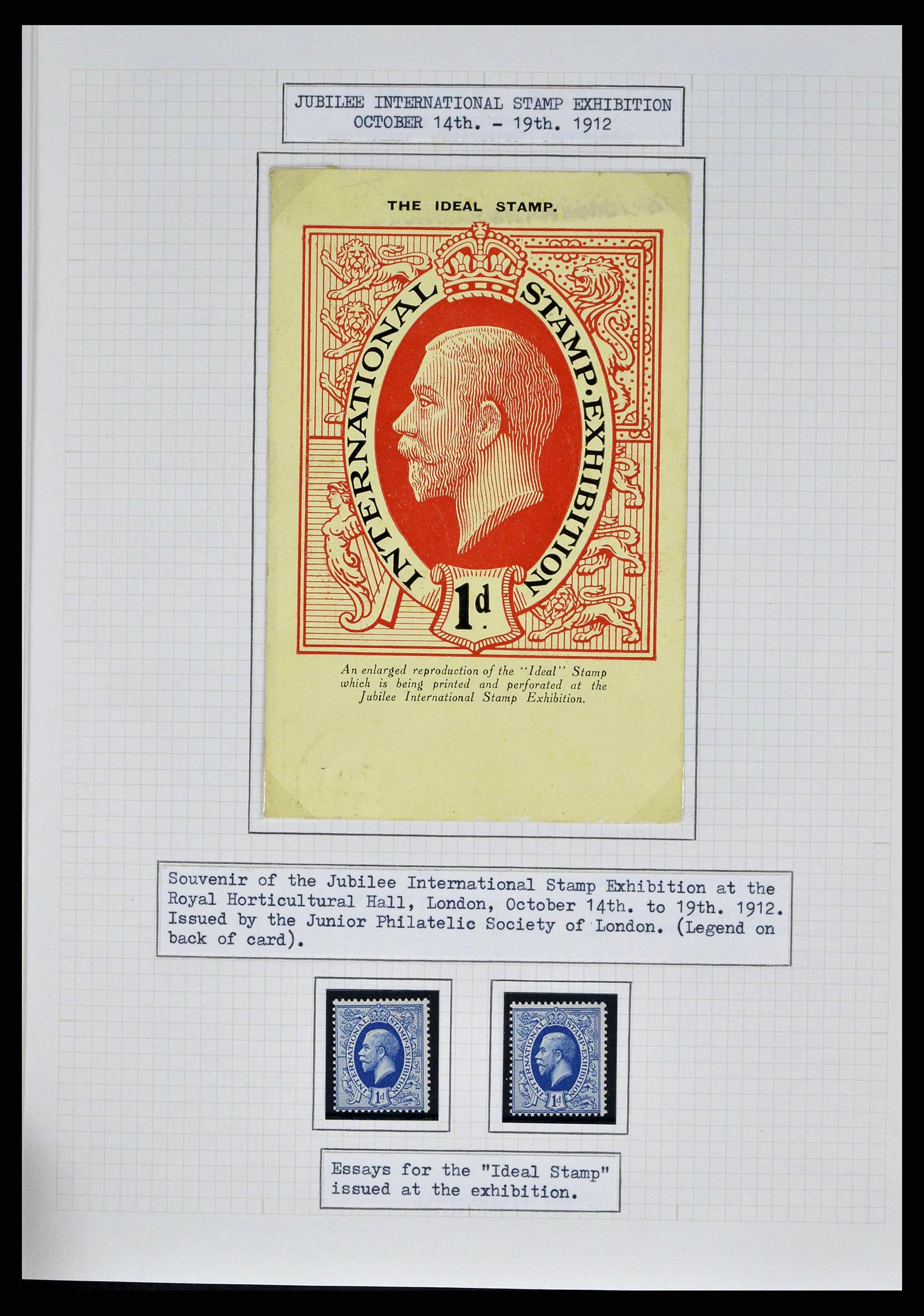 38314 0011 - Stamp collection 38314 Great Britain exhibition collection 1900-1968.