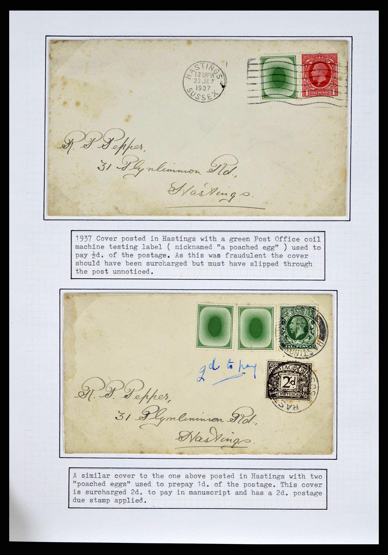 38314 0018 - Stamp collection 38314 Great Britain exhibition collection 1900-1968.