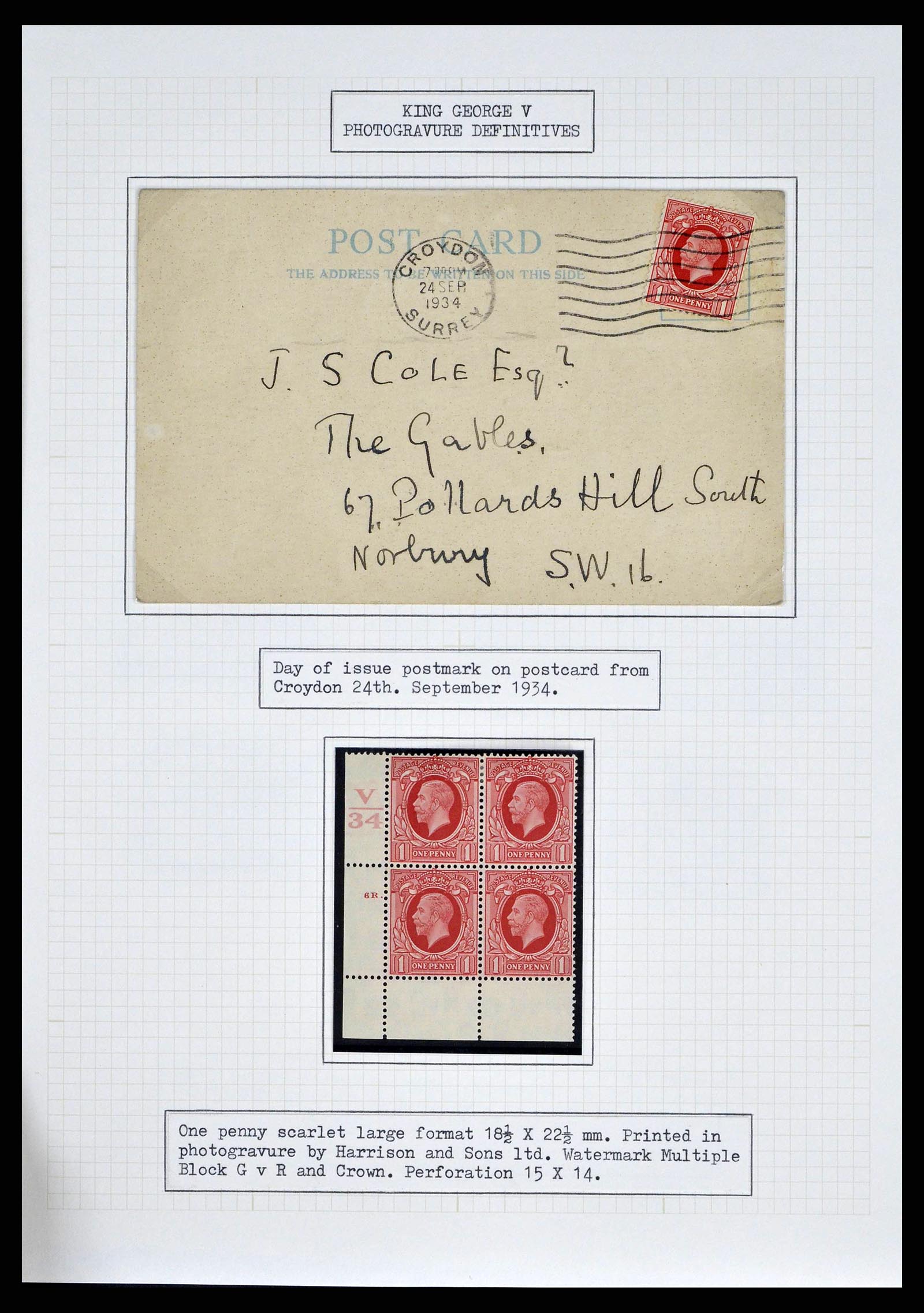 38314 0020 - Stamp collection 38314 Great Britain exhibition collection 1900-1968.