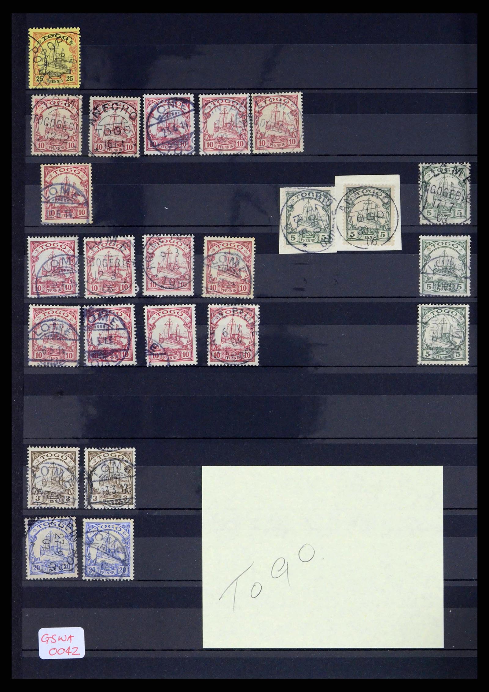 38315 0002 - Postzegelverzameling 38315 Duitse koloniën 1890-1919.