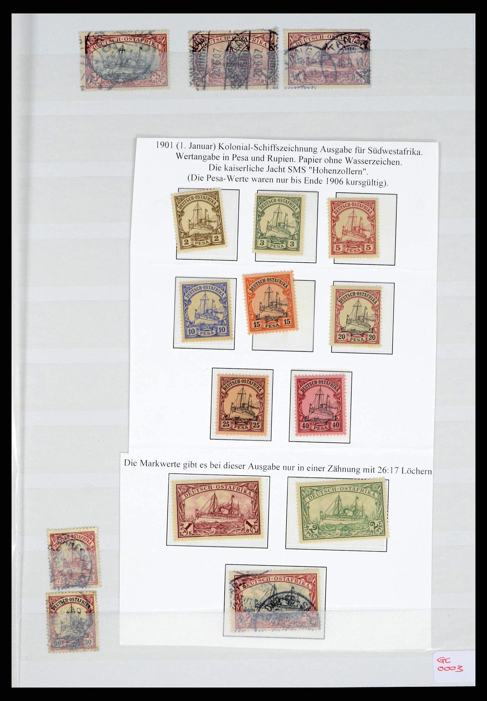 38315 0004 - Postzegelverzameling 38315 Duitse koloniën 1890-1919.