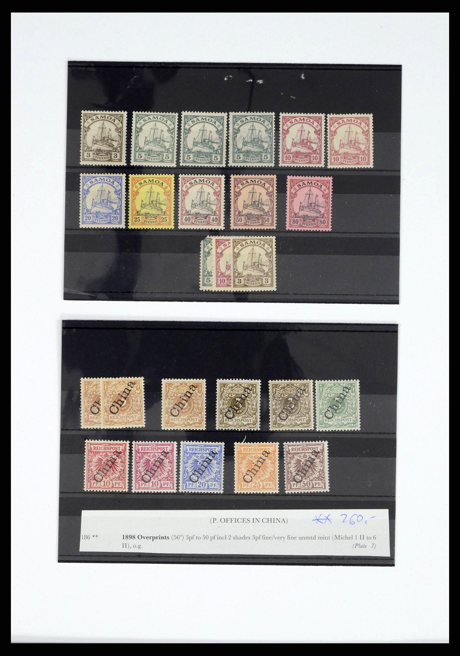 38315 0008 - Postzegelverzameling 38315 Duitse koloniën 1890-1919.
