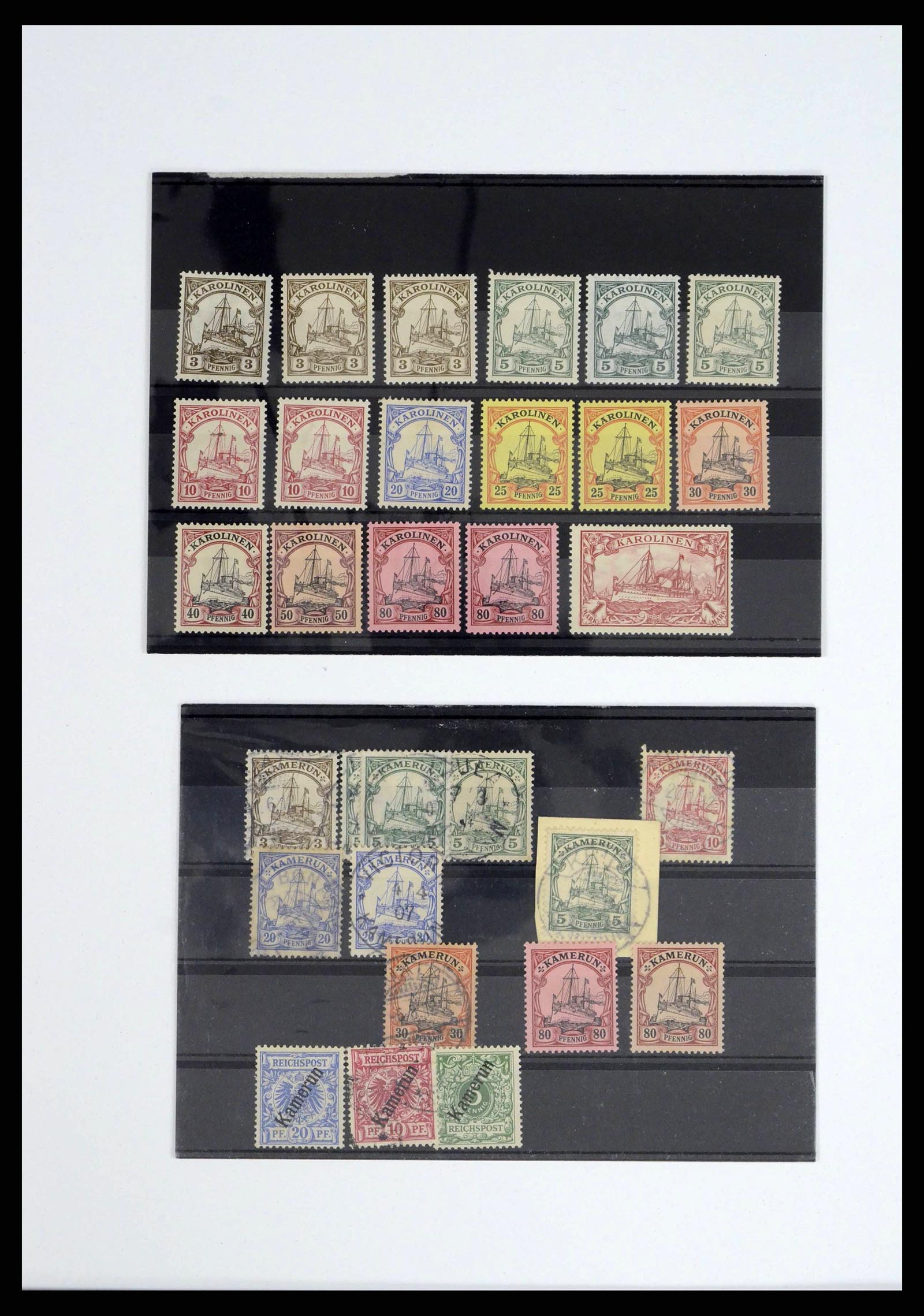 38315 0012 - Postzegelverzameling 38315 Duitse koloniën 1890-1919.