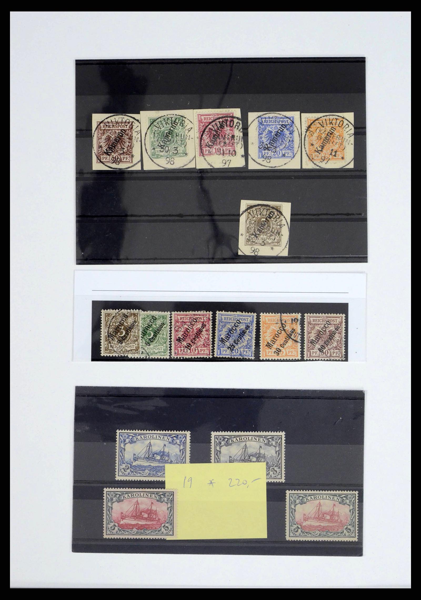 38315 0013 - Postzegelverzameling 38315 Duitse koloniën 1890-1919.