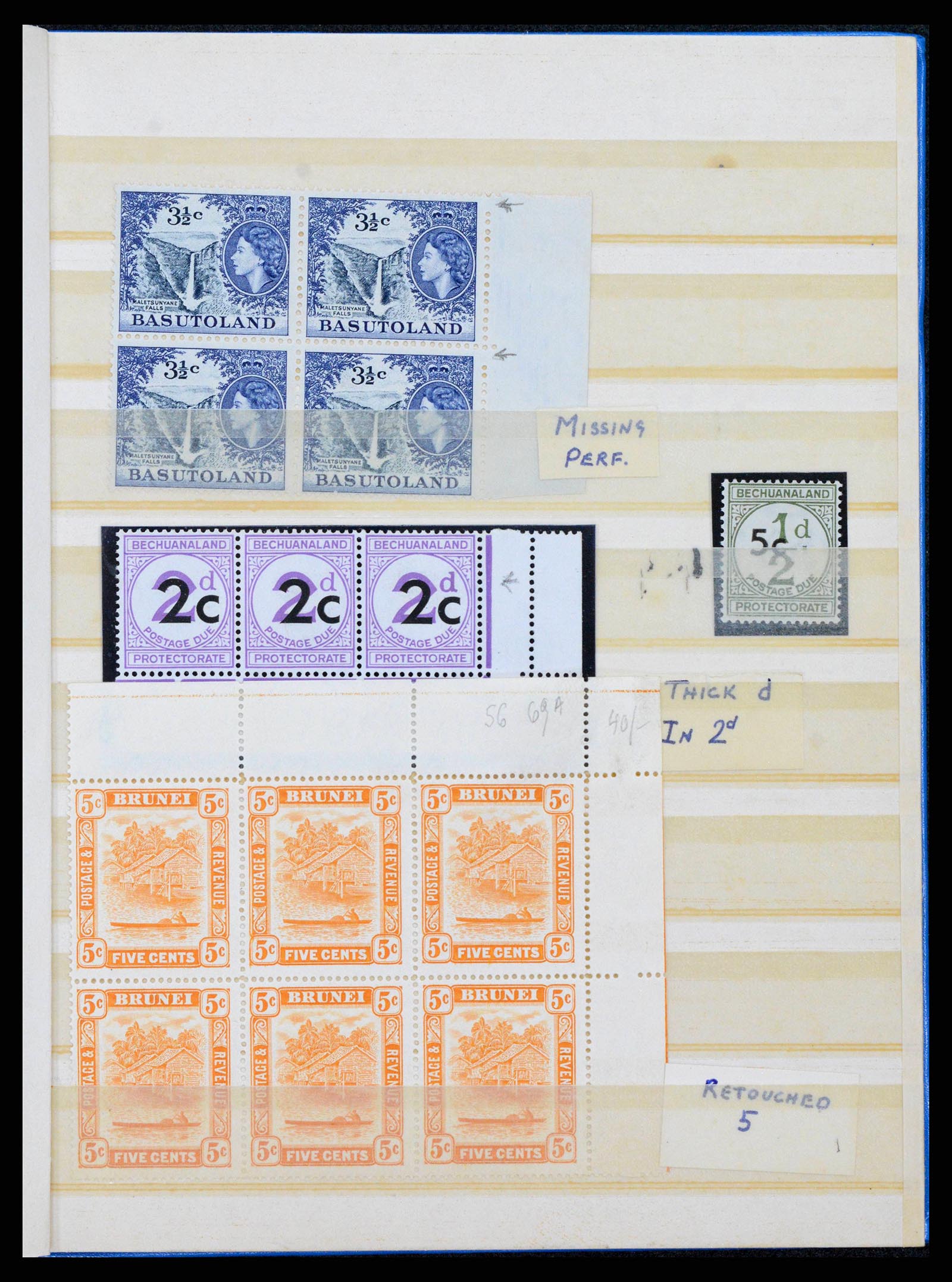 38318 0001 - Postzegelverzameling 38318 Engelse koloniën variëteiten 1900-1965.