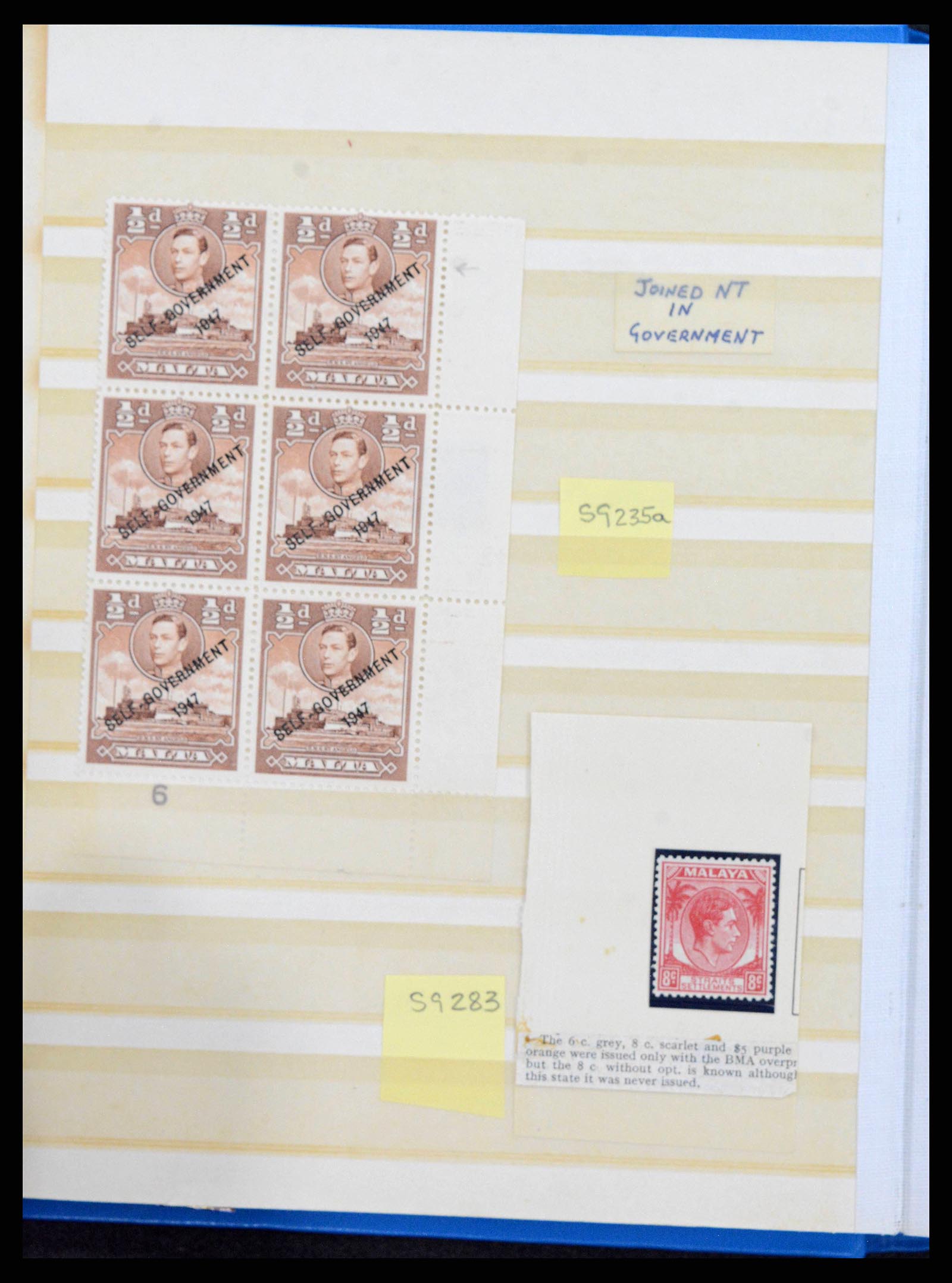 38318 0008 - Postzegelverzameling 38318 Engelse koloniën variëteiten 1900-1965.