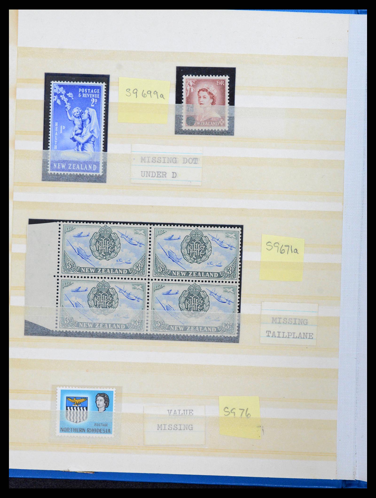 38318 0010 - Postzegelverzameling 38318 Engelse koloniën variëteiten 1900-1965.