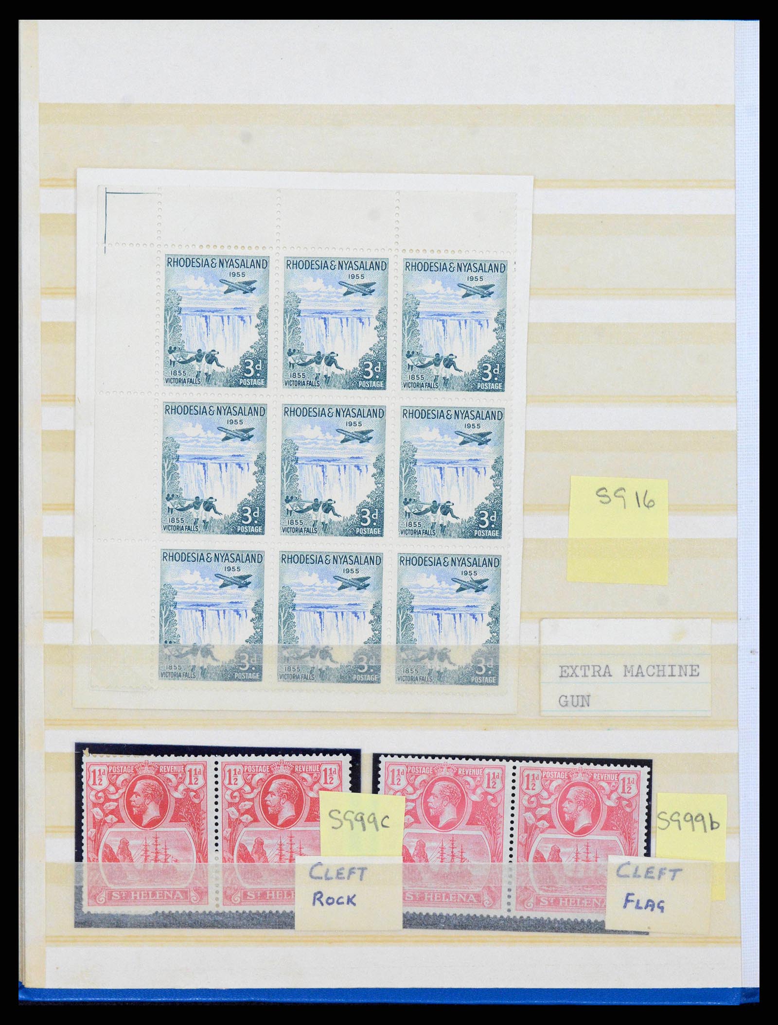 38318 0012 - Postzegelverzameling 38318 Engelse koloniën variëteiten 1900-1965.