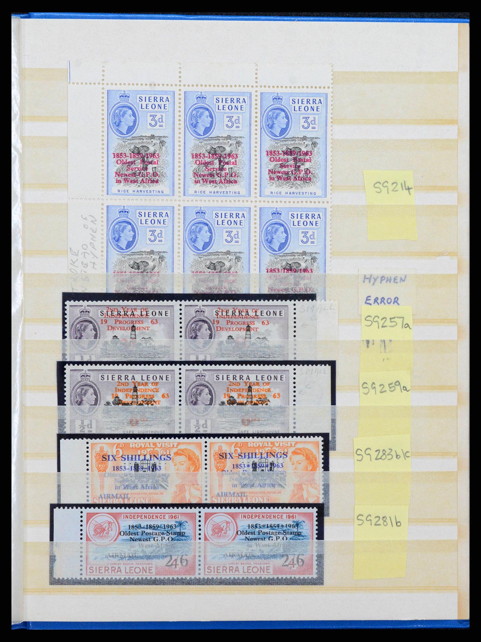 38318 0013 - Postzegelverzameling 38318 Engelse koloniën variëteiten 1900-1965.