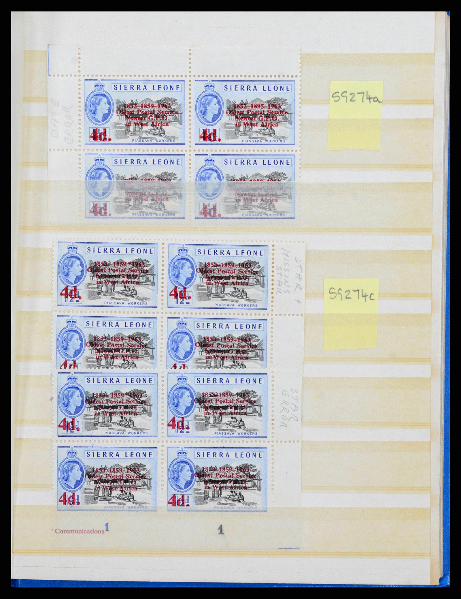 38318 0015 - Postzegelverzameling 38318 Engelse koloniën variëteiten 1900-1965.