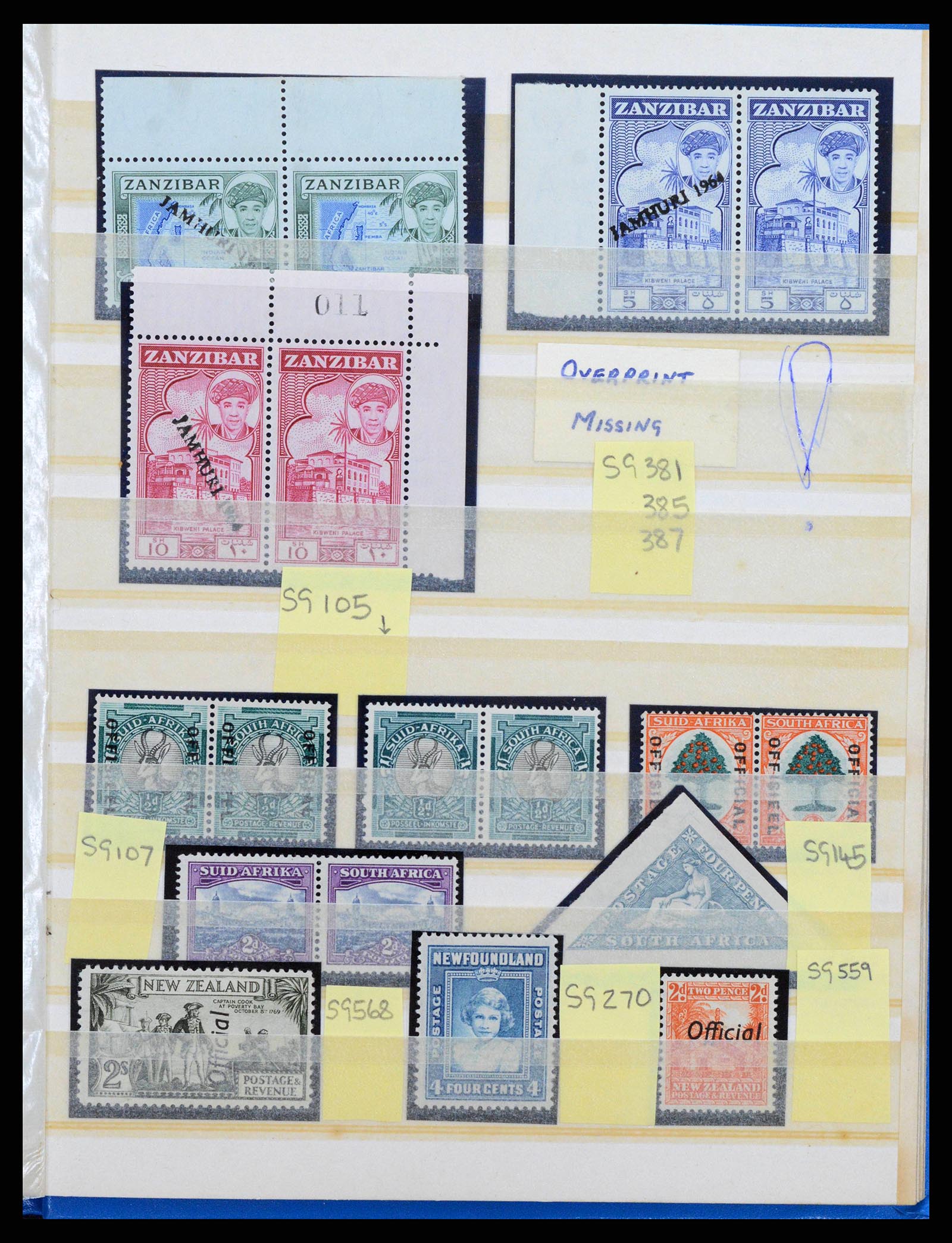 38318 0017 - Postzegelverzameling 38318 Engelse koloniën variëteiten 1900-1965.