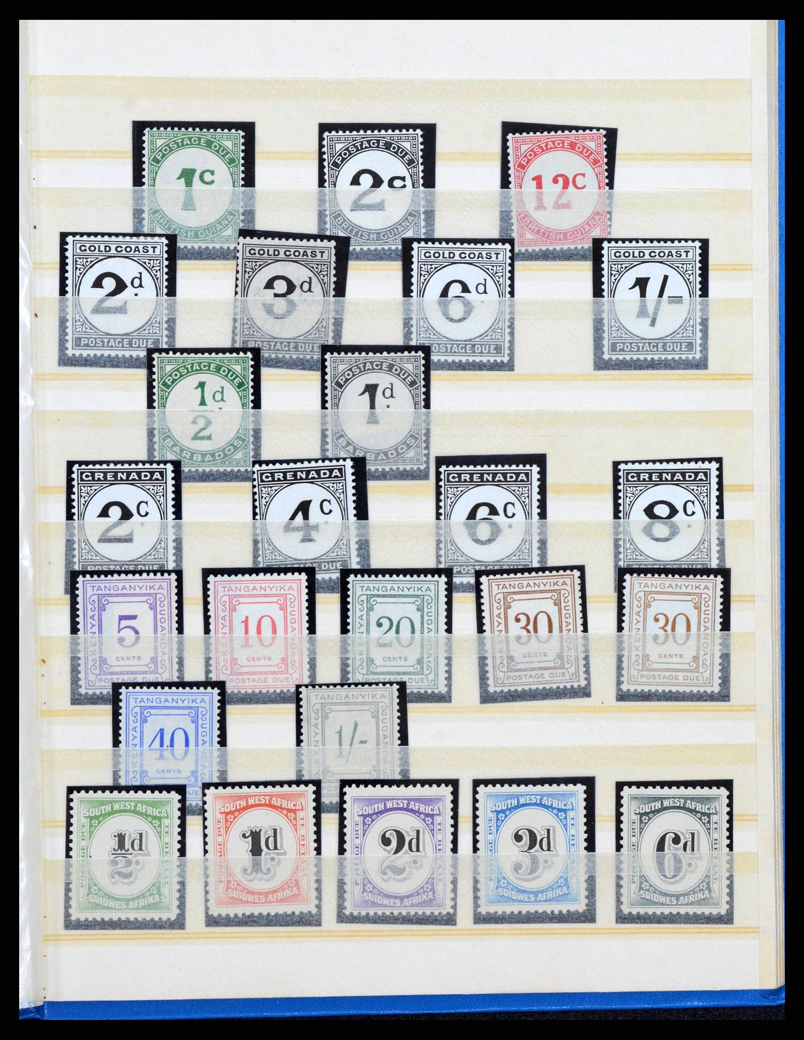 38318 0019 - Postzegelverzameling 38318 Engelse koloniën variëteiten 1900-1965.
