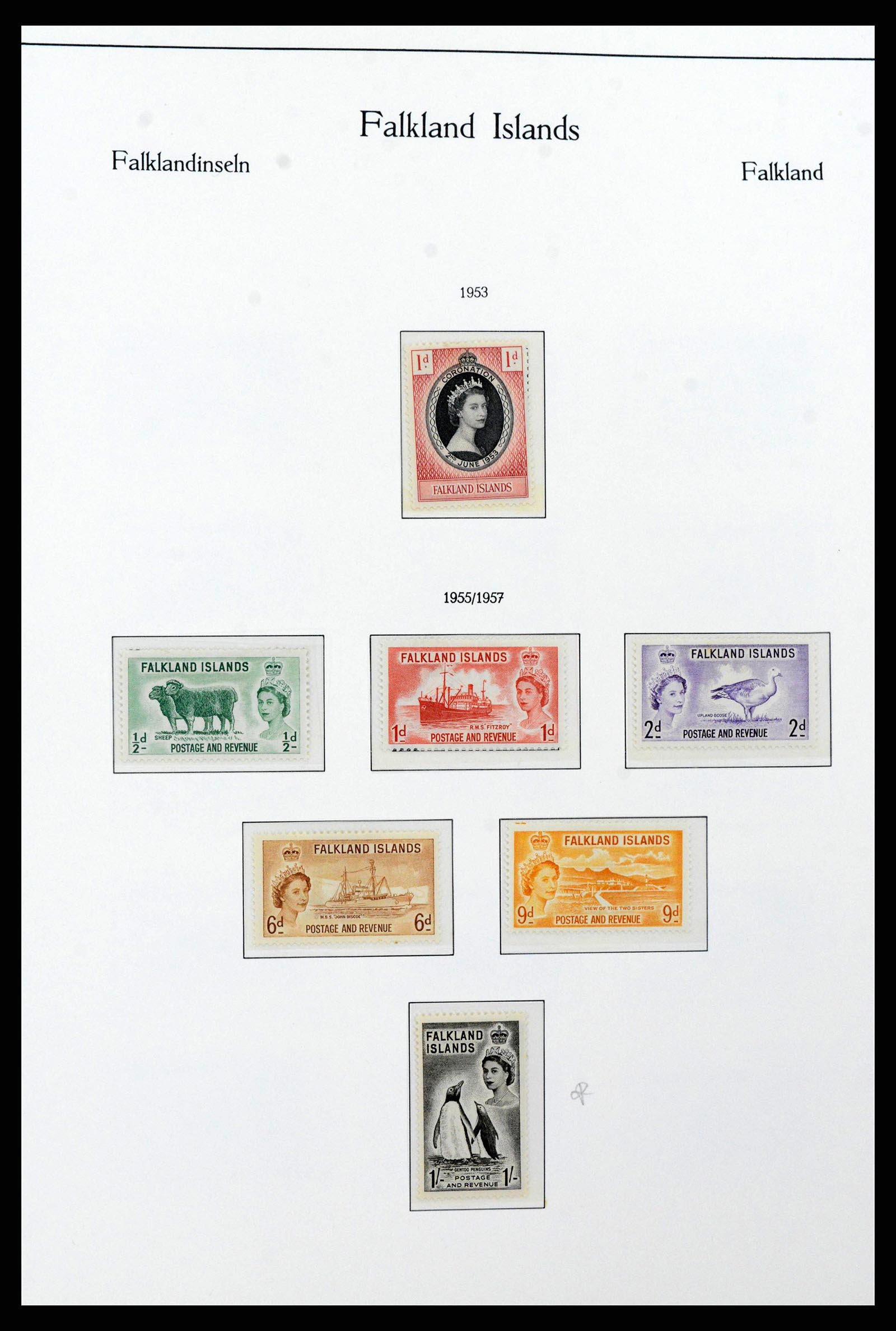 38319 0001 - Stamp collection 38319 Falkland Ìslands 1953-2019.