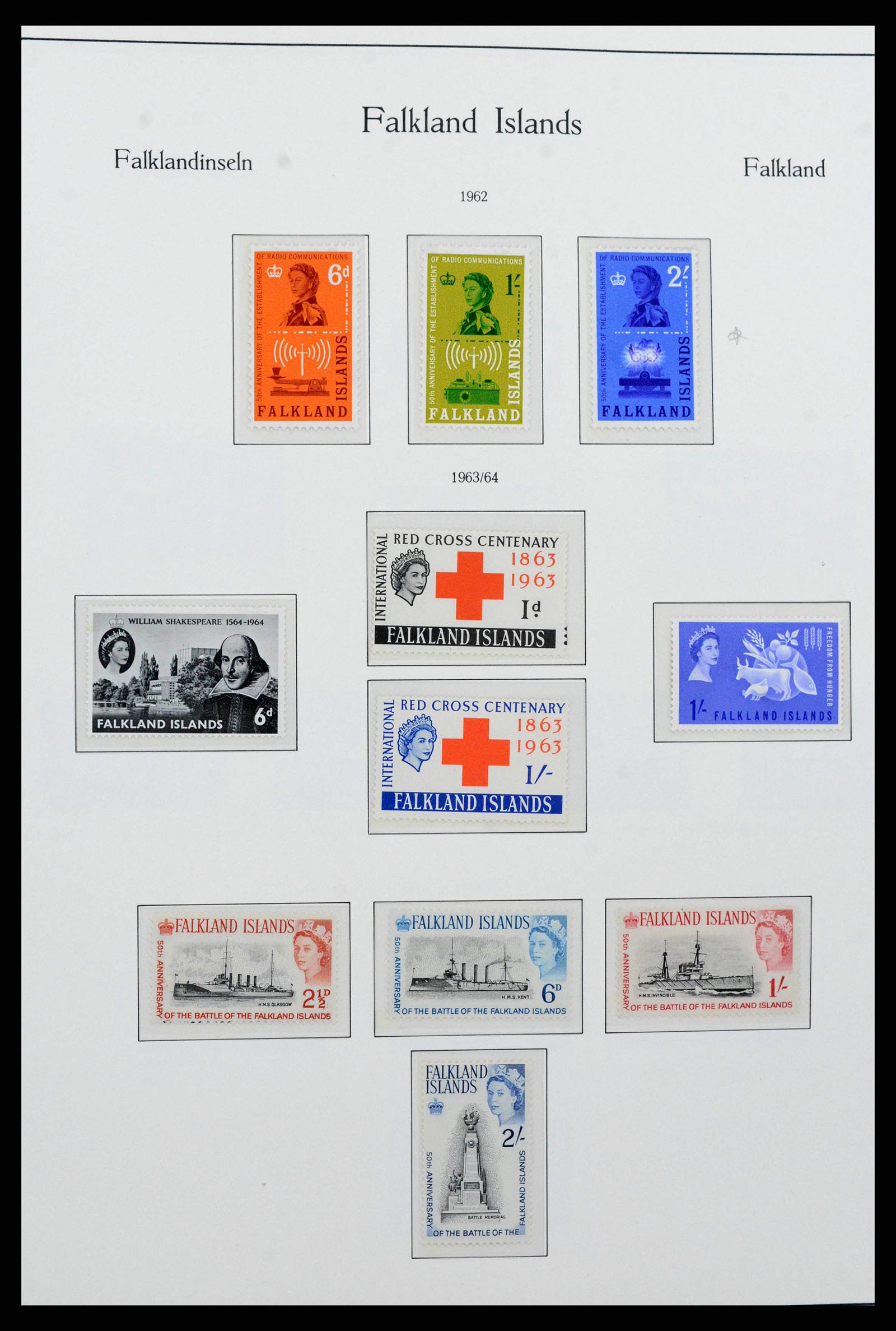 38319 0003 - Stamp collection 38319 Falkland Ìslands 1953-2019.