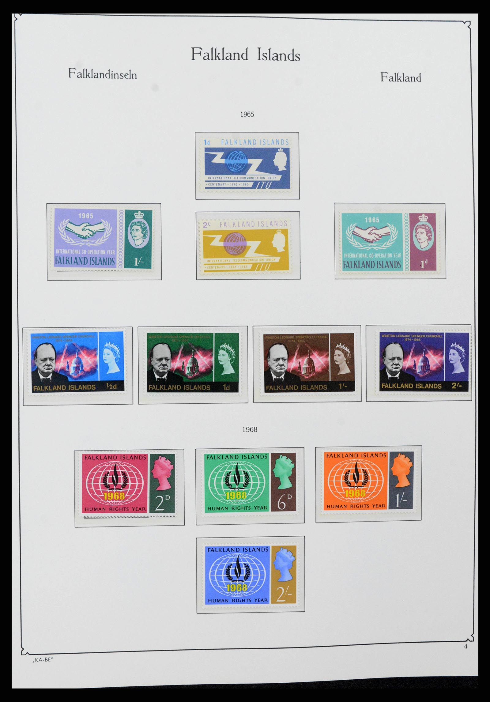 38319 0004 - Stamp collection 38319 Falkland Ìslands 1953-2019.