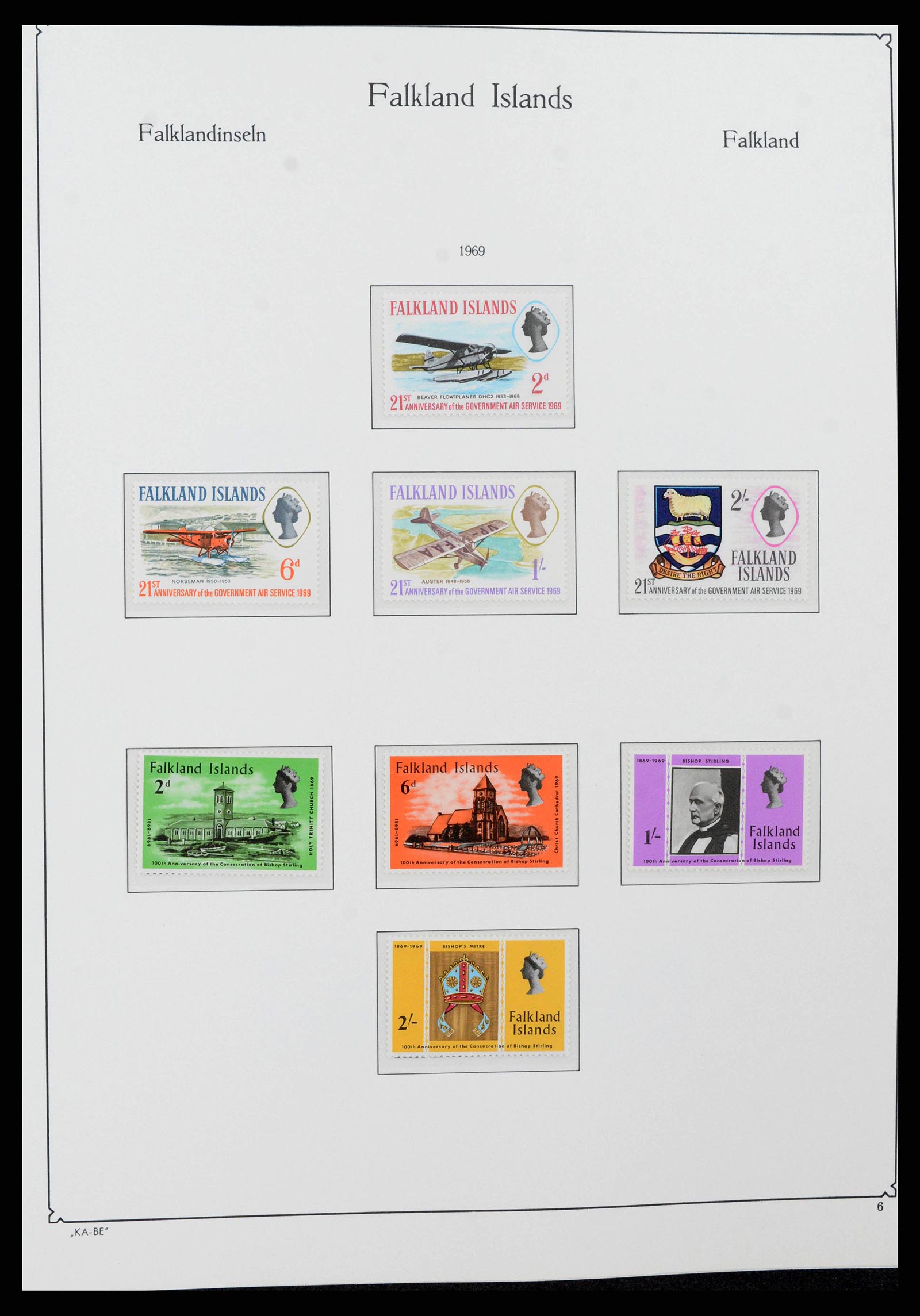 38319 0006 - Stamp collection 38319 Falkland Ìslands 1953-2019.